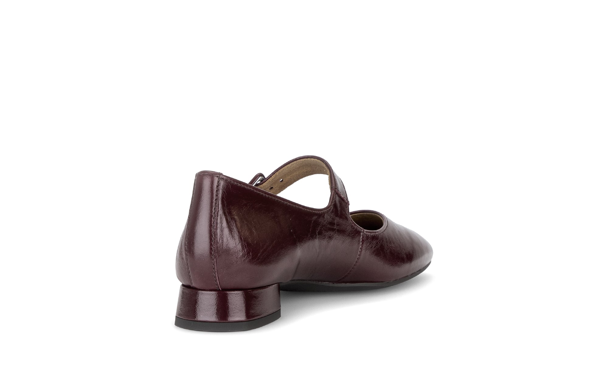 Gabor Iggy mulberry burgundy mary jane shoes, rotating product angle 09.