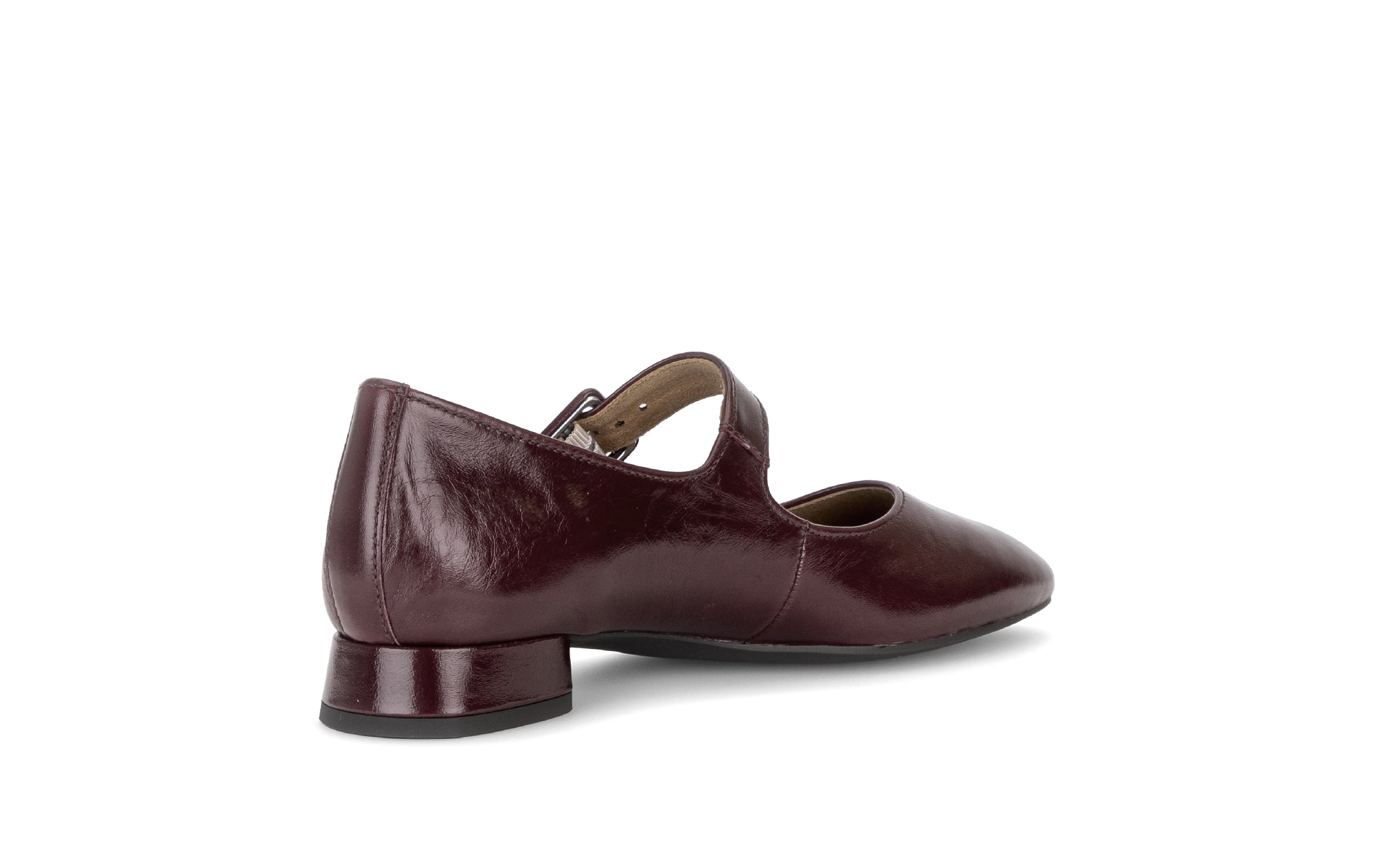 Gabor Iggy mulberry burgundy mary jane shoes, rotating product angle 10.
