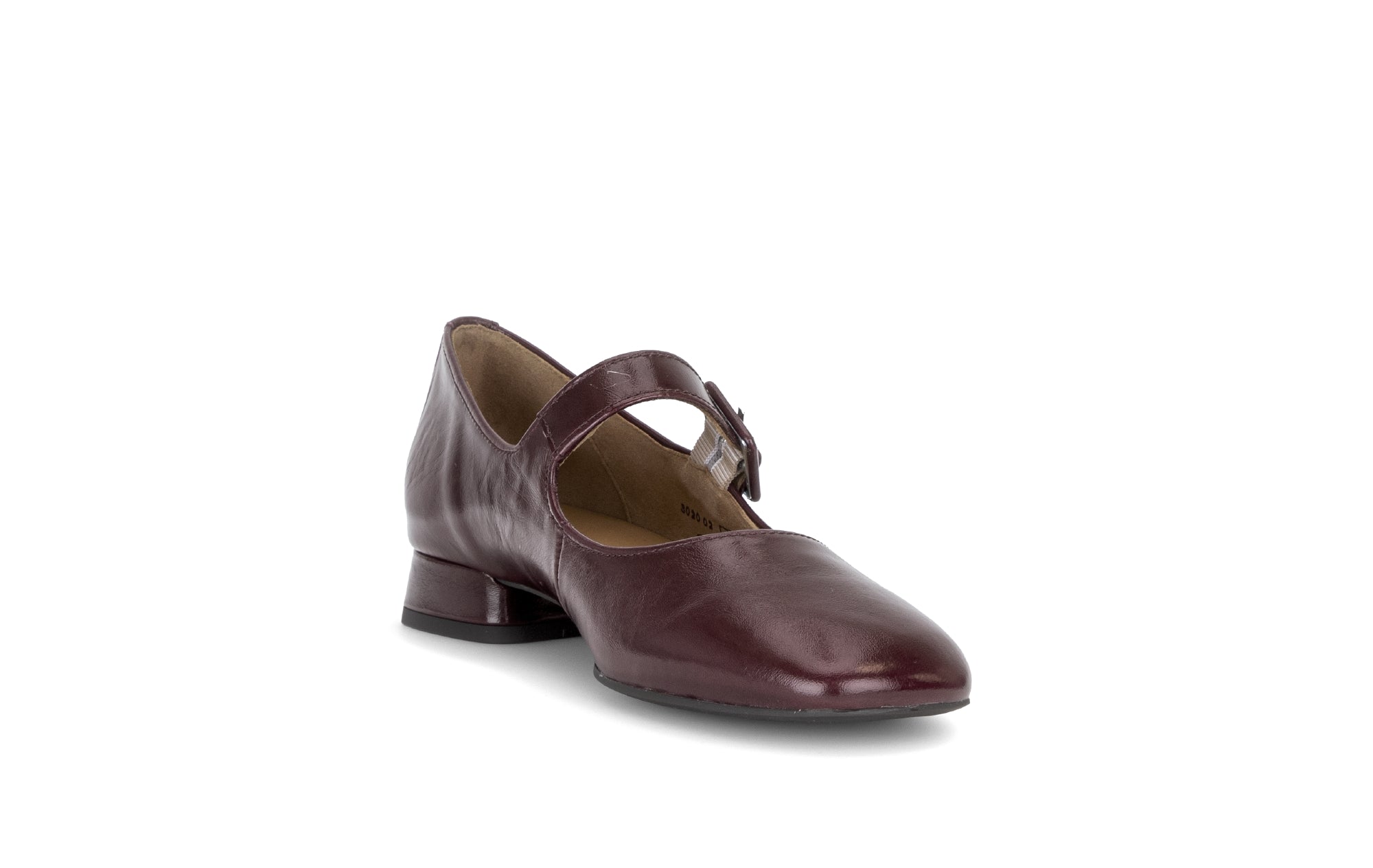 Gabor Iggy mulberry burgundy mary jane shoes, rotating product angle 17.