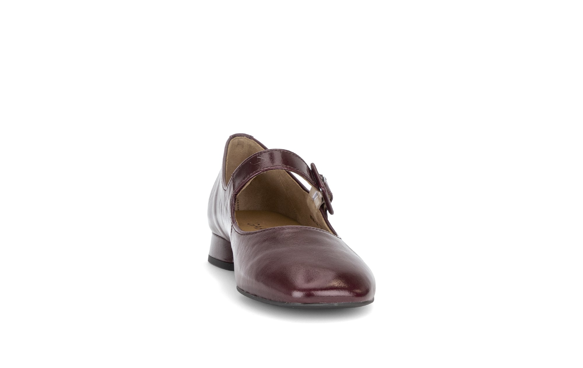 Gabor Iggy mulberry burgundy mary jane shoes, rotating product angle 18.