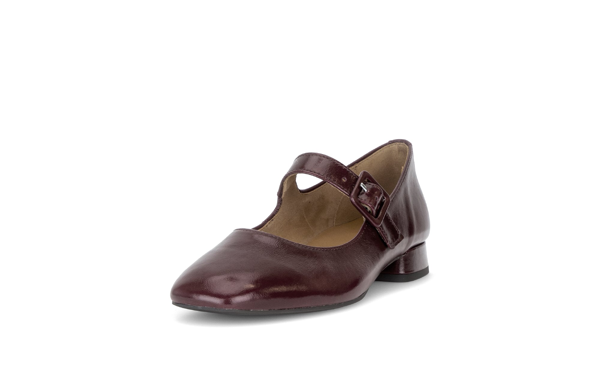 Gabor Iggy mulberry burgundy mary jane shoes, rotating product angle 21.