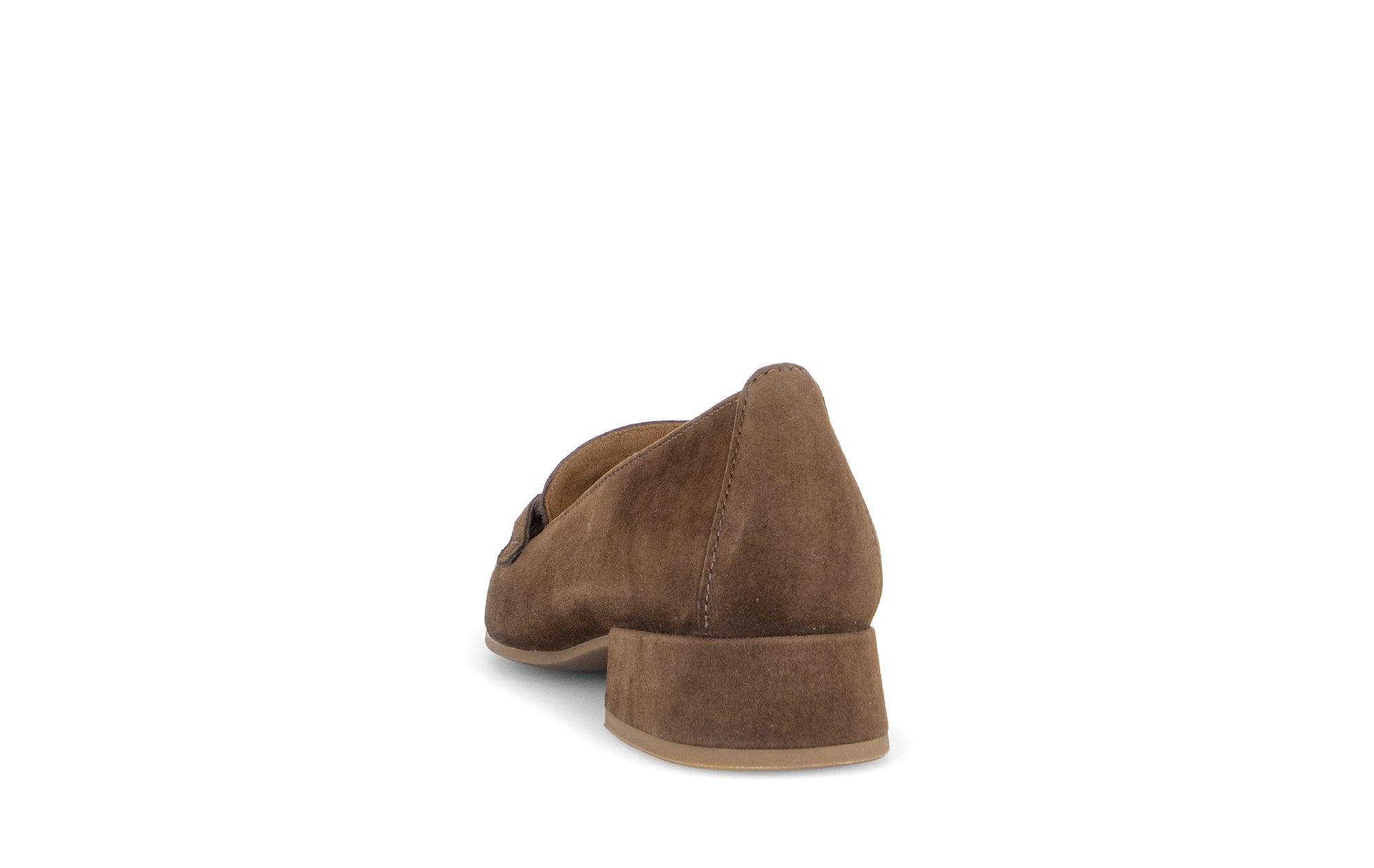 Gabor Great cacao brown loafers, rotating product angle 06.