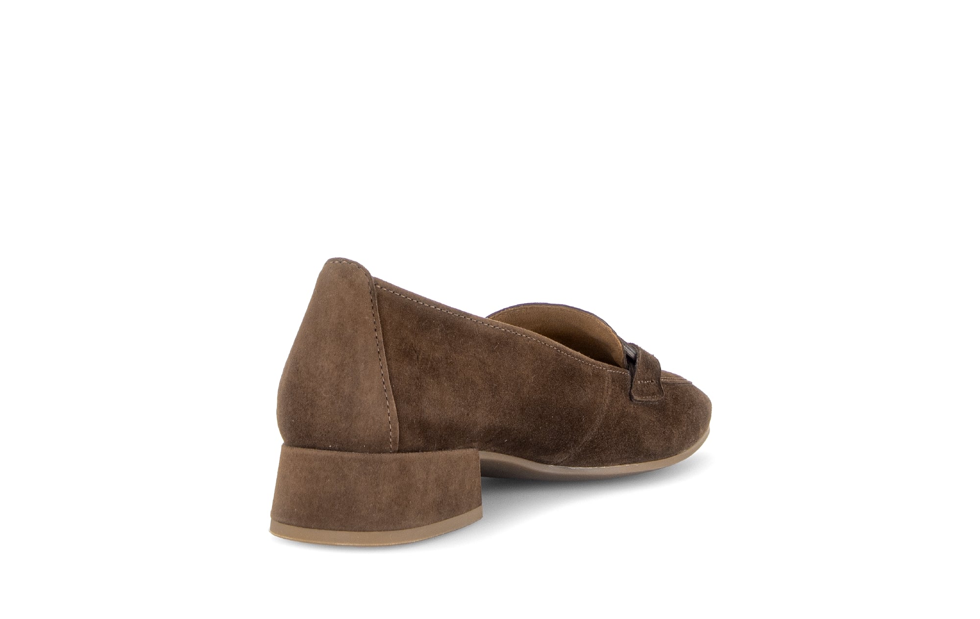 Gabor Great cacao brown loafers, rotating product angle 09.
