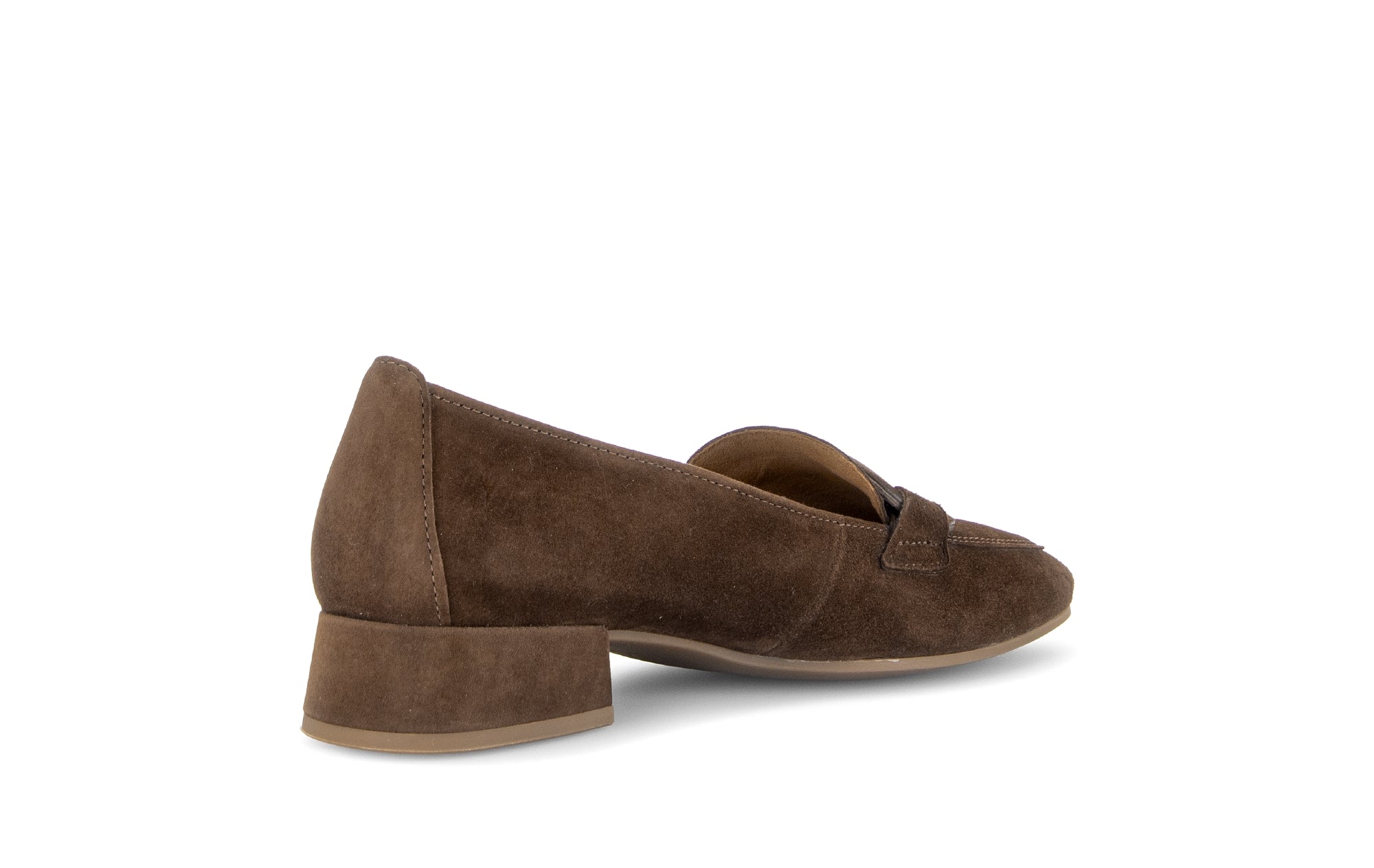 Gabor Great cacao brown loafers, rotating product angle 10.