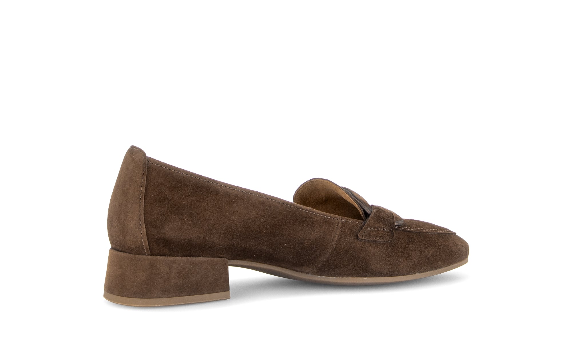 Gabor Great cacao brown loafers, rotating product angle 11.