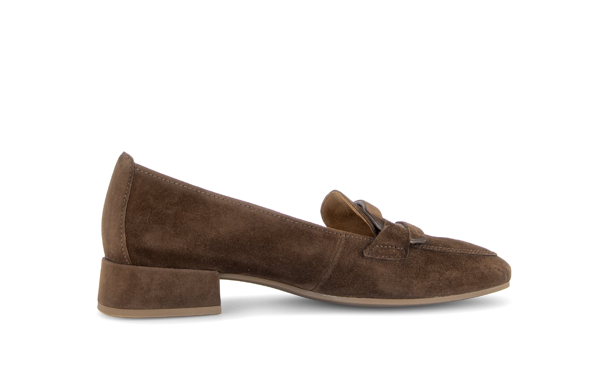 Gabor Great cacao brown loafers, rotating product angle 12.