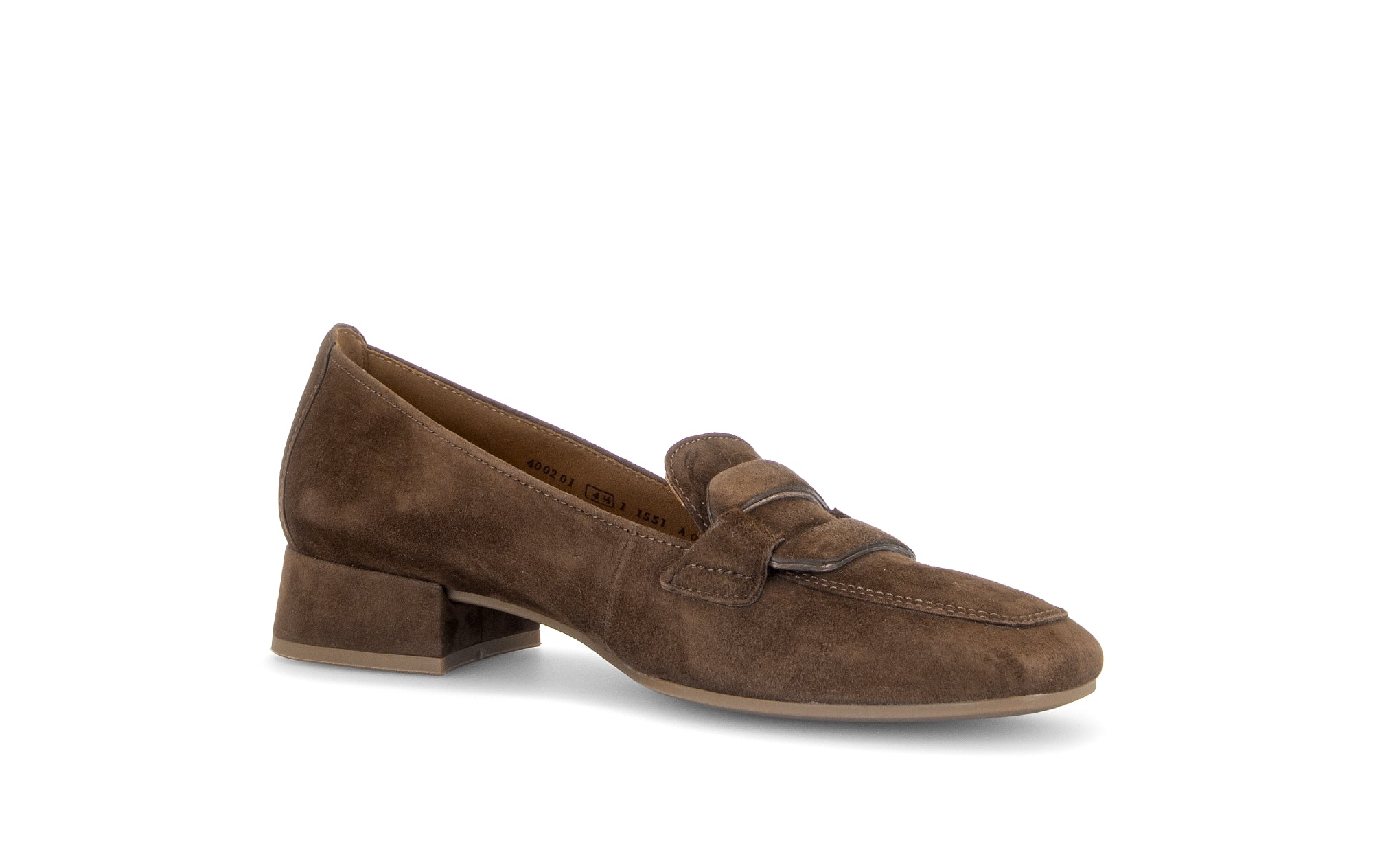 Gabor Great cacao brown loafers, rotating product angle 15.