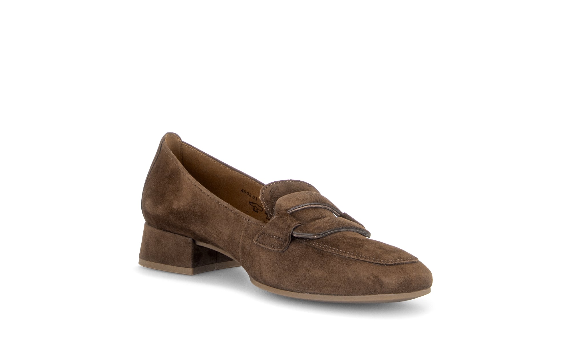 Gabor Great cacao brown loafers, rotating product angle 16.