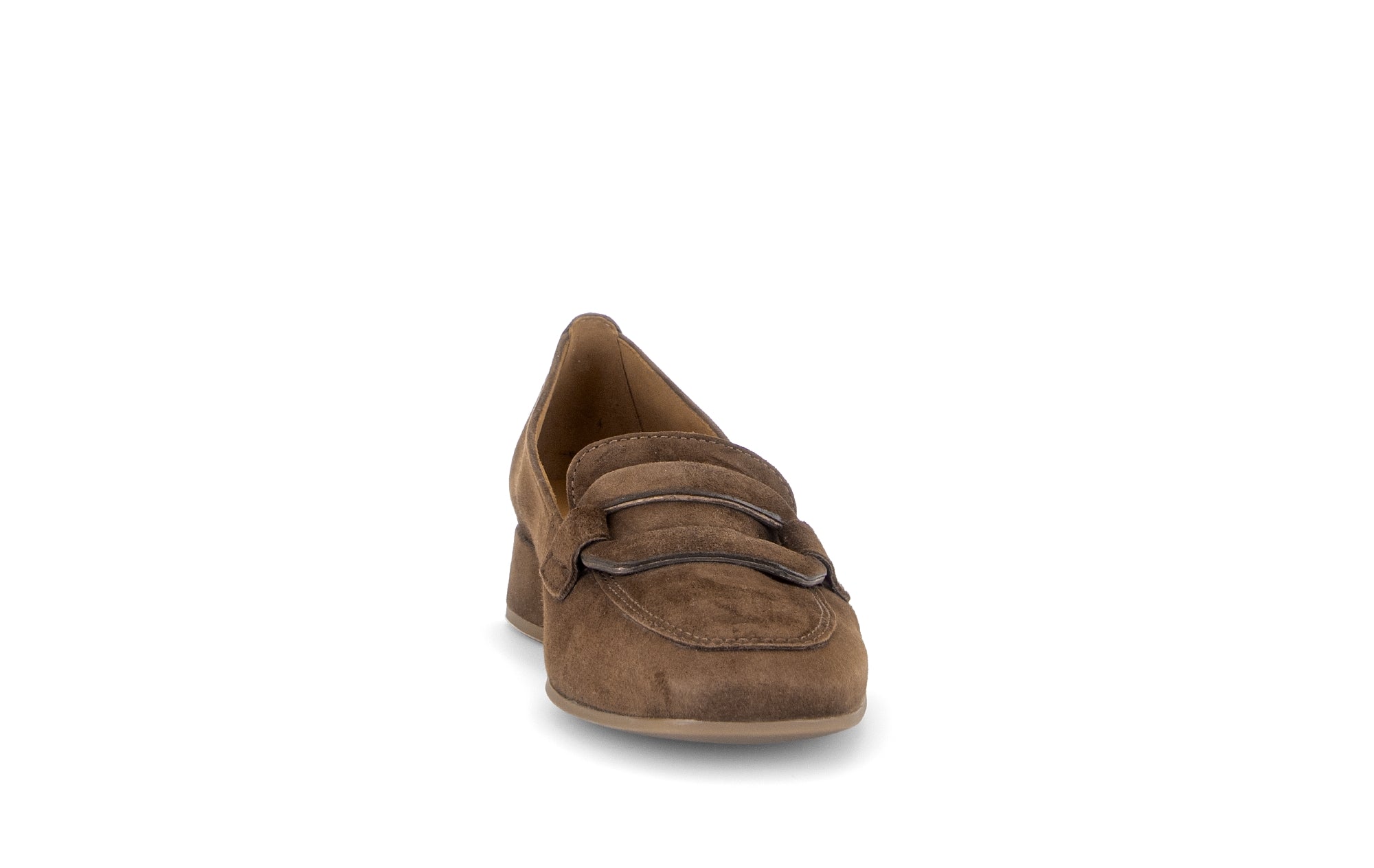 Gabor Great cacao brown loafers, rotating product angle 18.