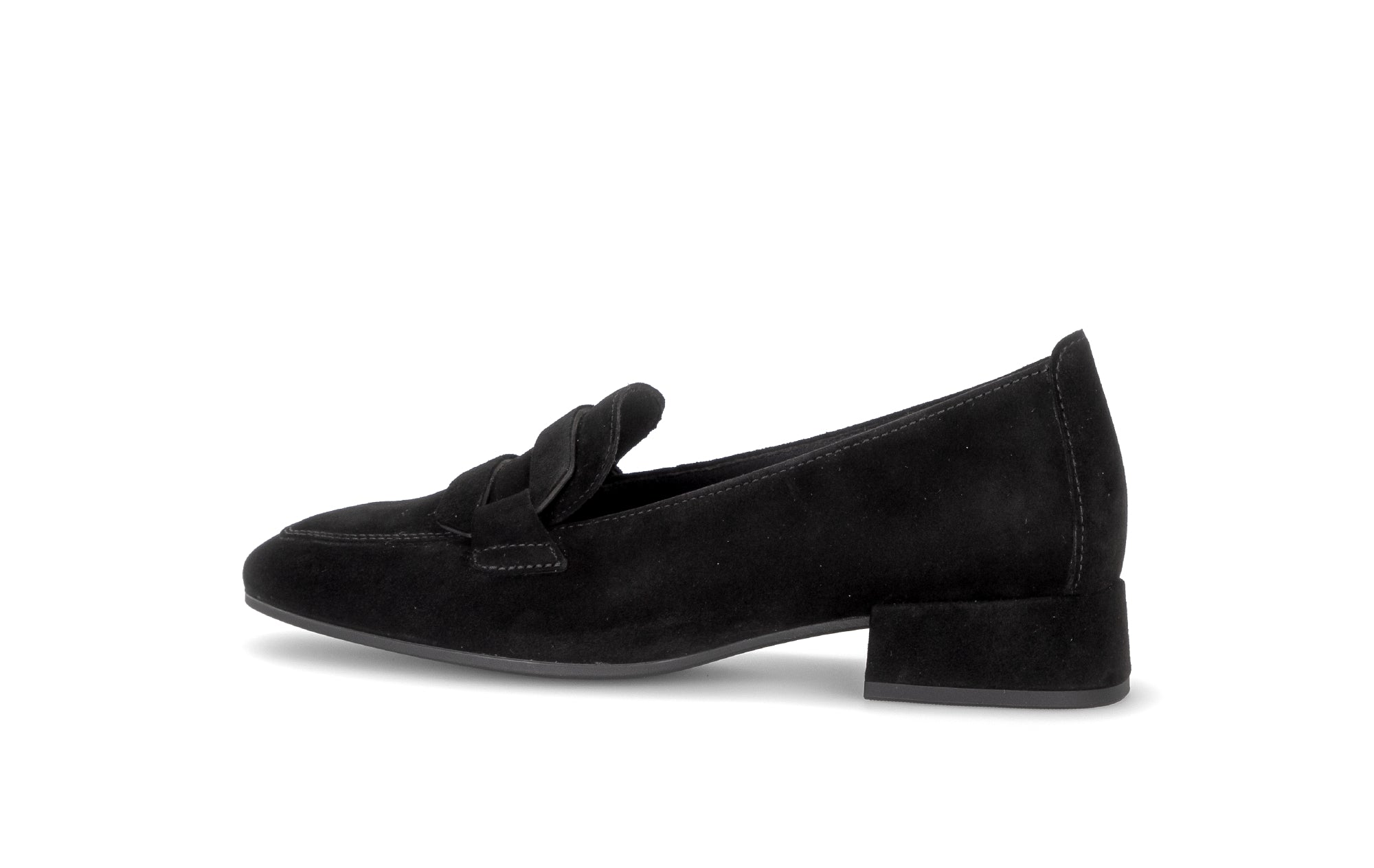 Gabor Great black loafers, rotating product angle 02.