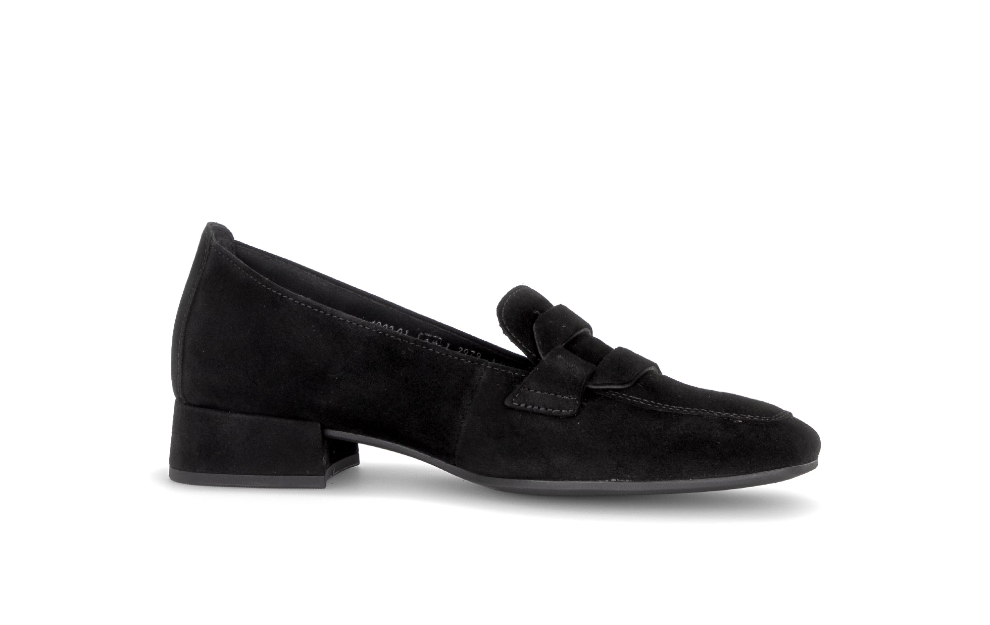 Gabor Great black loafers, rotating product angle 14.