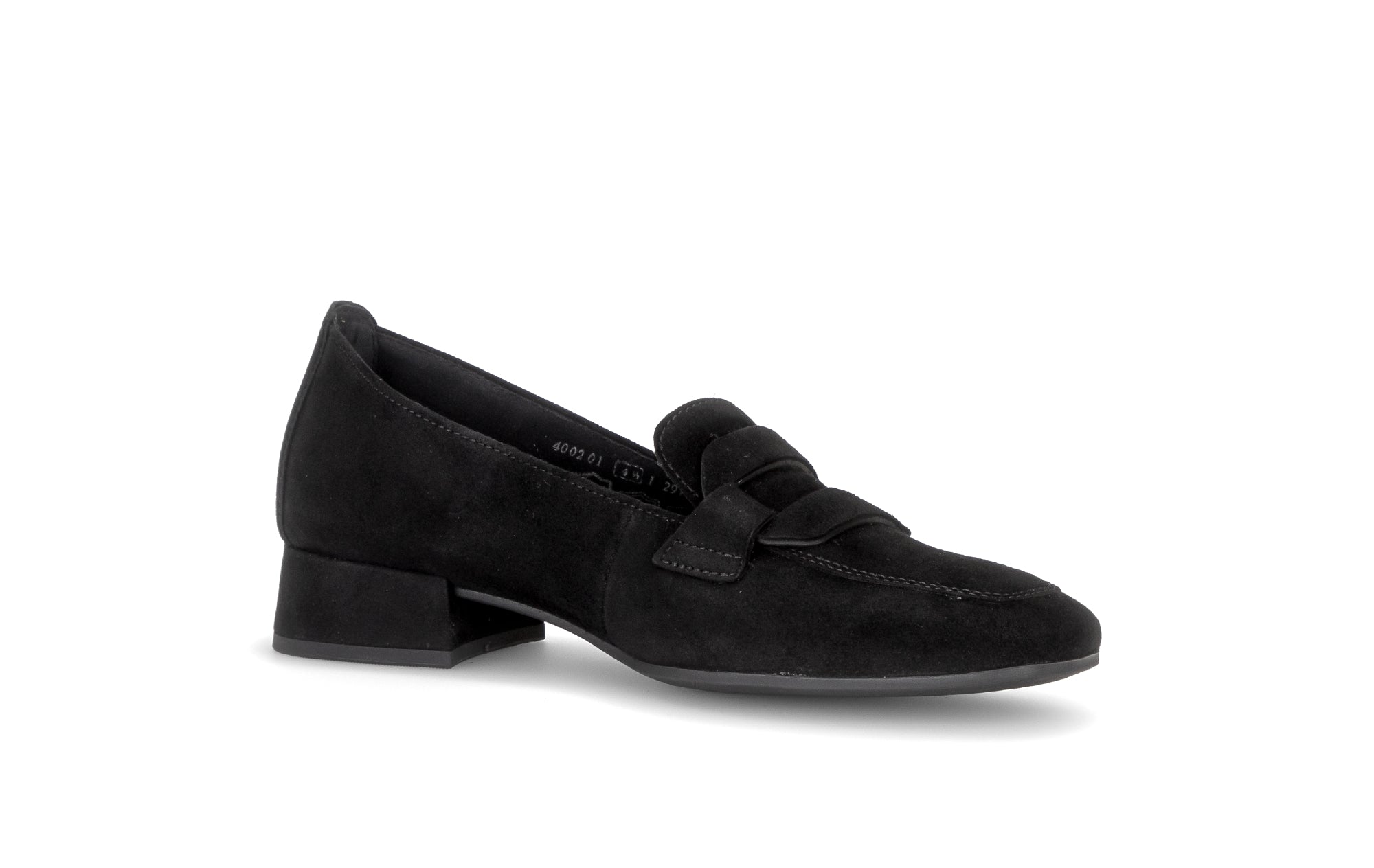 Gabor Great black loafers, rotating product angle 15.