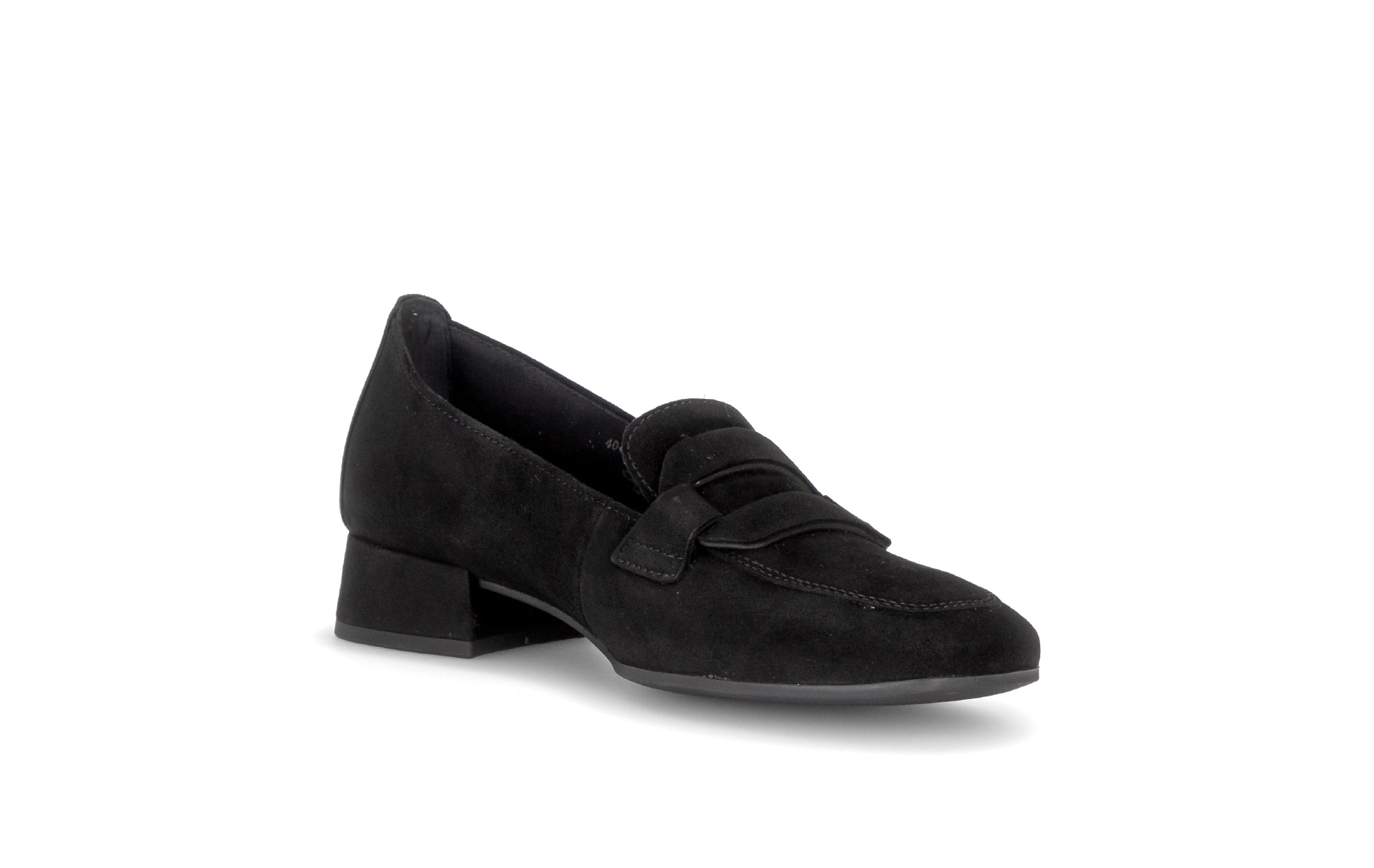 Gabor Great black loafers, rotating product angle 16.