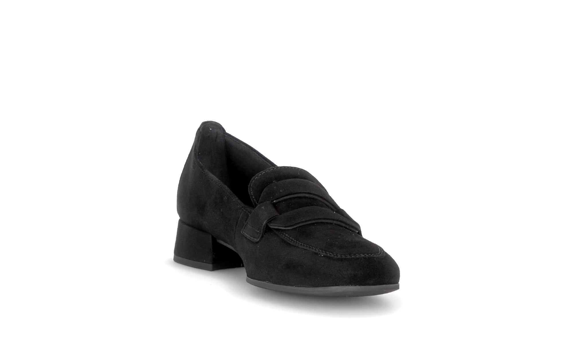Gabor Great black loafers, rotating product angle 17.