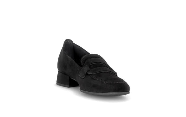 Gabor Great black loafers, rotating product angle 17.