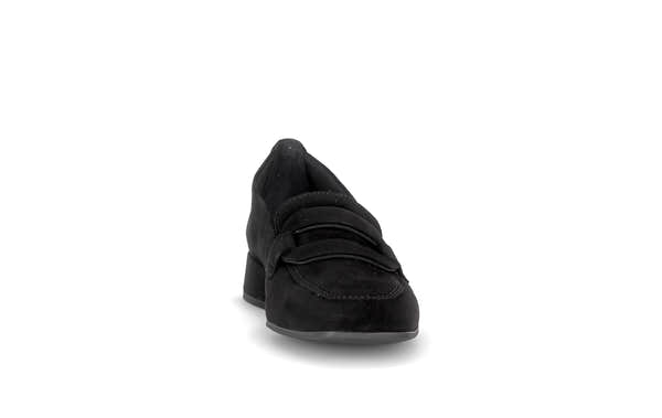 Gabor Great black loafers, rotating product angle 18.