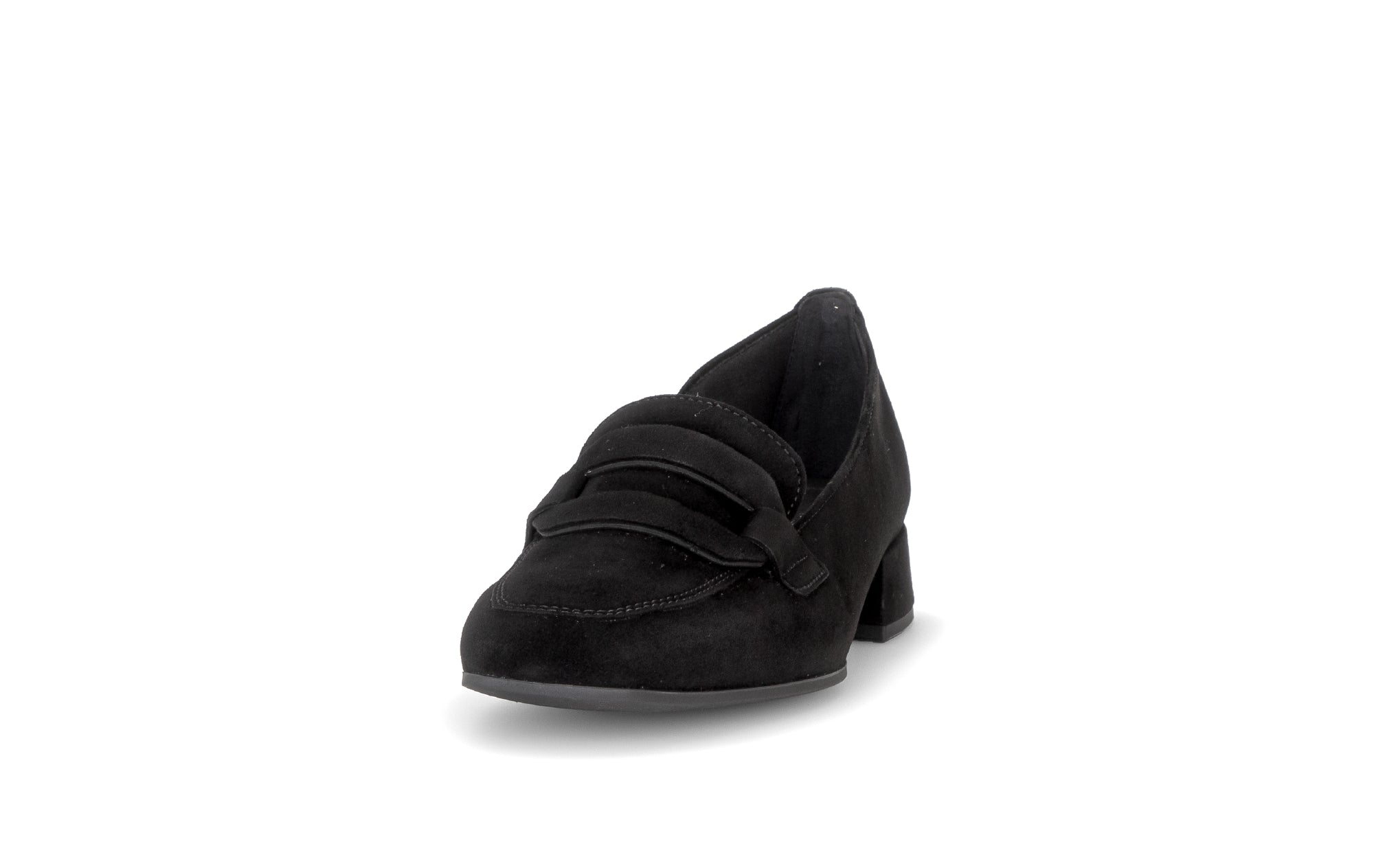 Gabor Great black loafers, rotating product angle 20.
