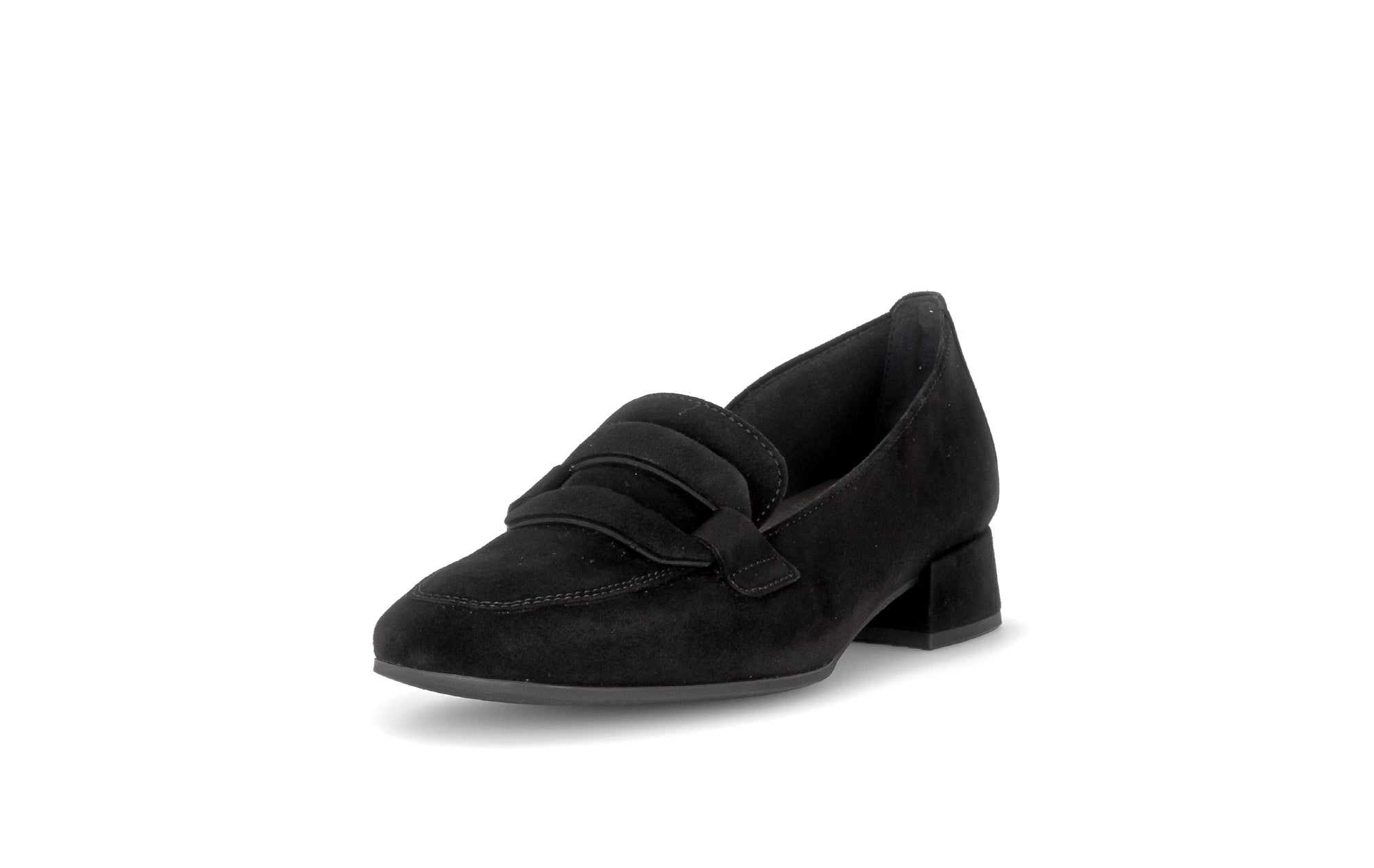 Gabor Great black loafers, rotating product angle 21.