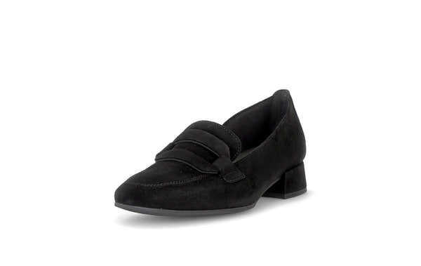 Gabor Great black loafers, rotating product angle 21.