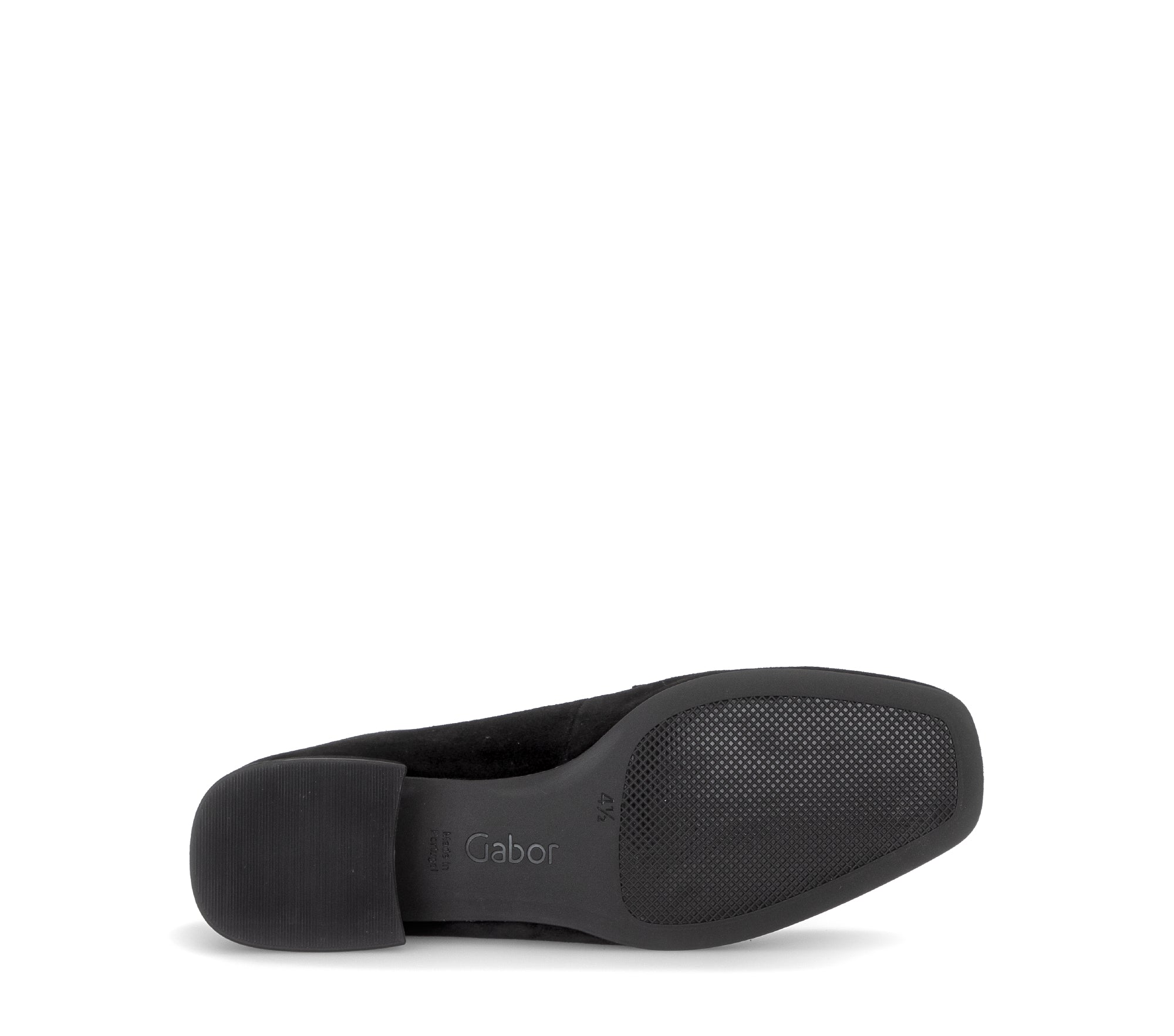 Gabor Great black loafers, sole view.