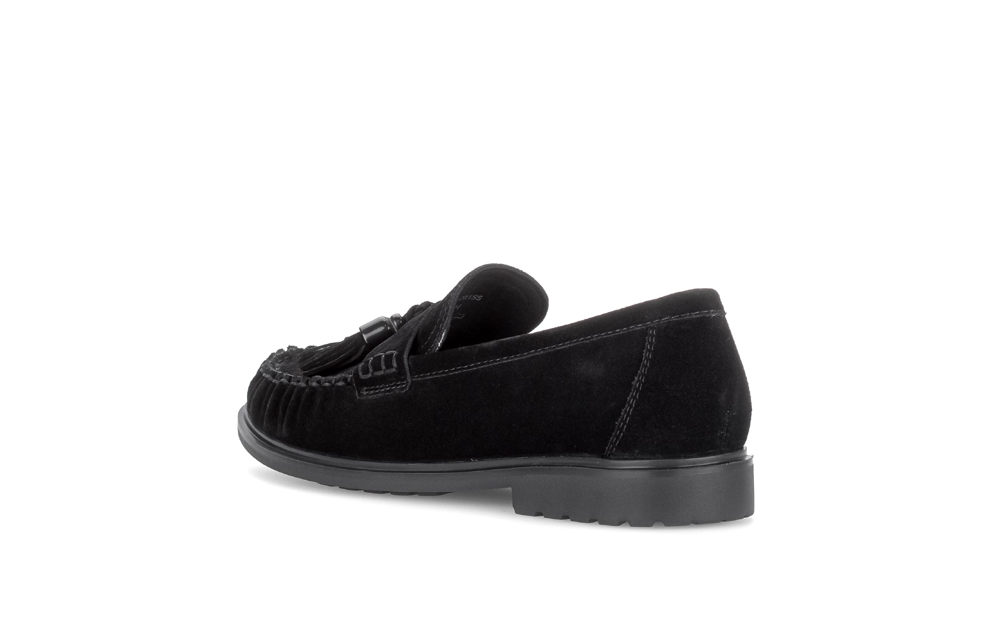 Gabor Hamble black moccasin loafers, rotating product angle 04.