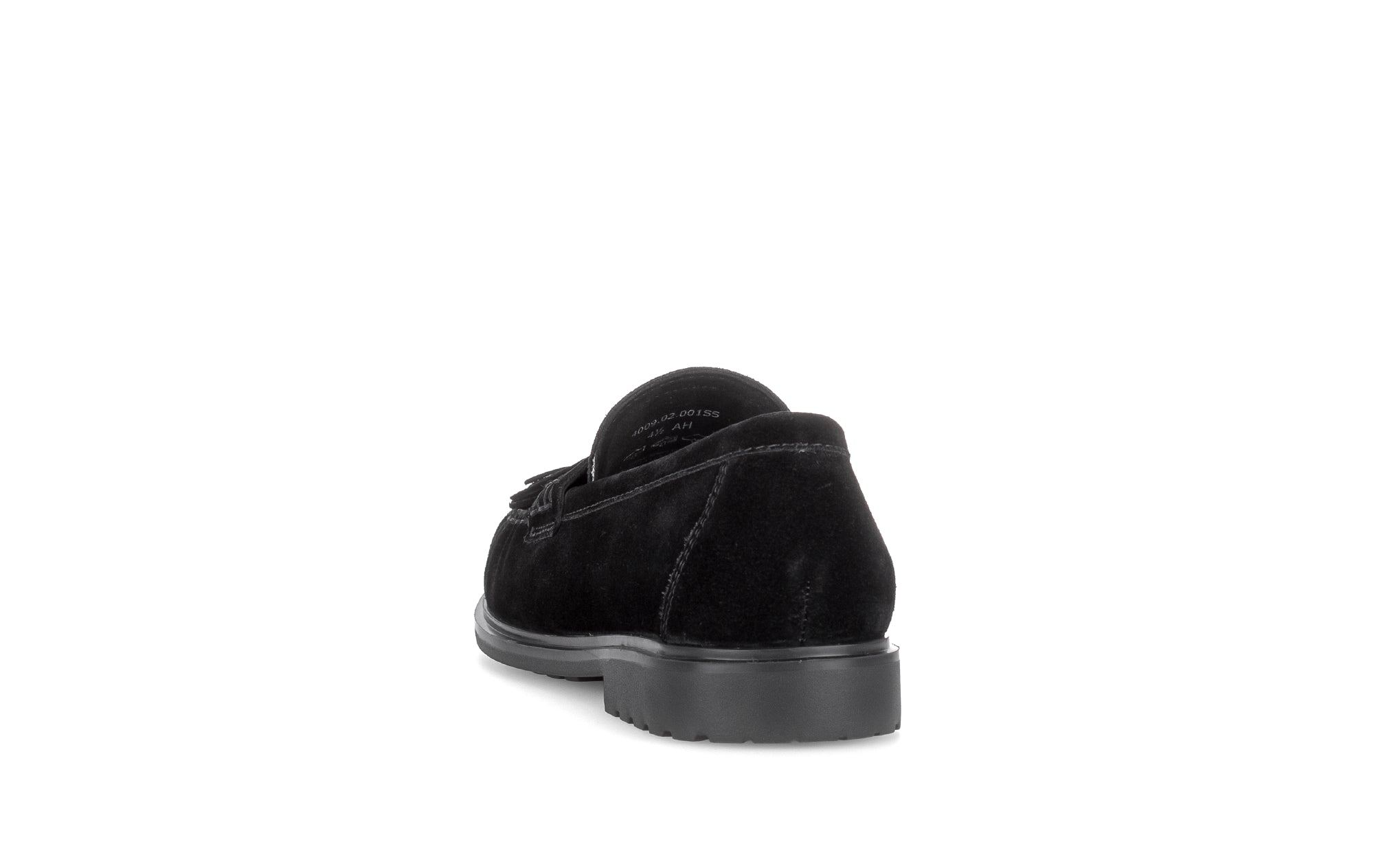Gabor Hamble black moccasin loafers, rotating product angle 06.