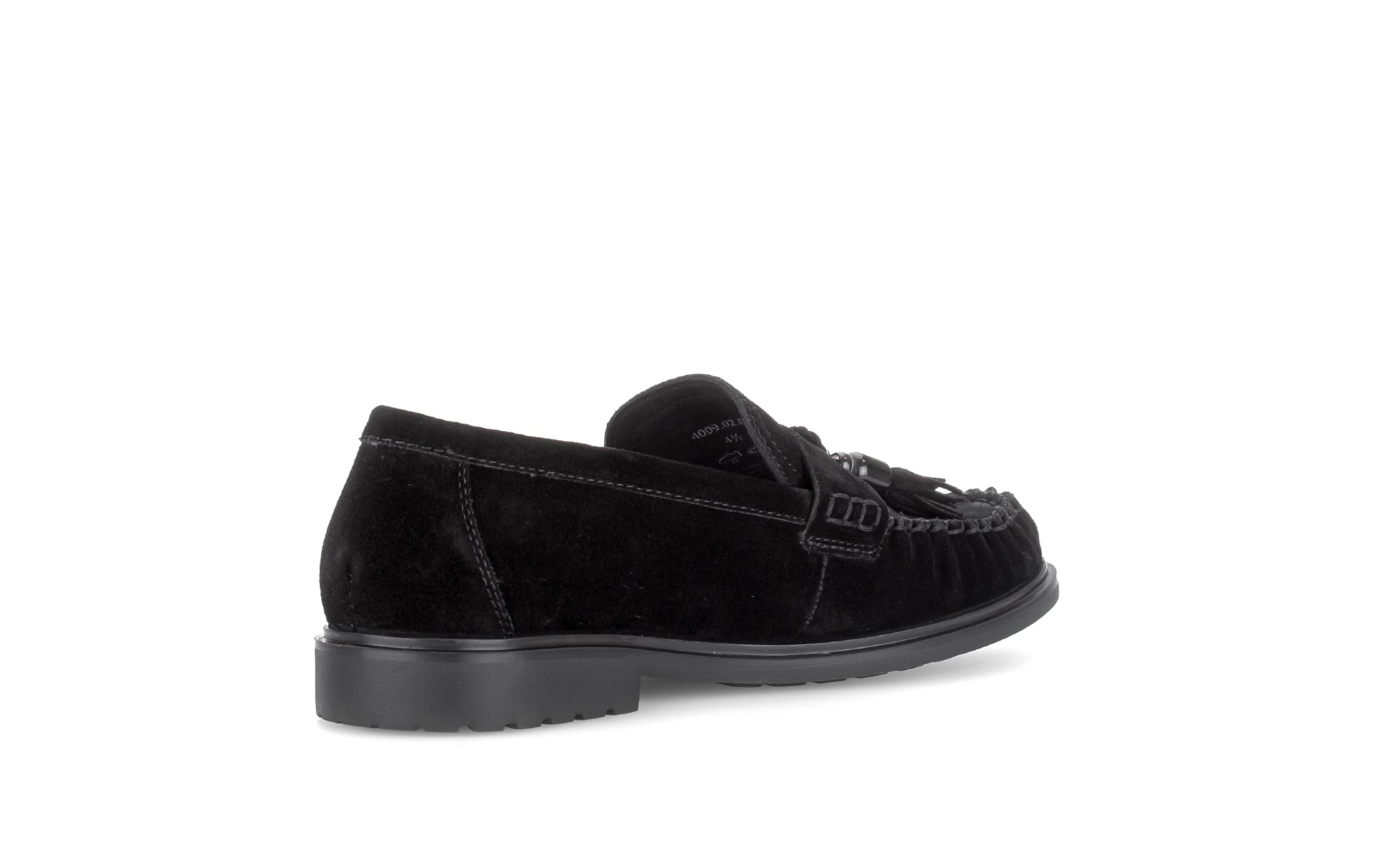Gabor Hamble black moccasin loafers, rotating product angle 10.