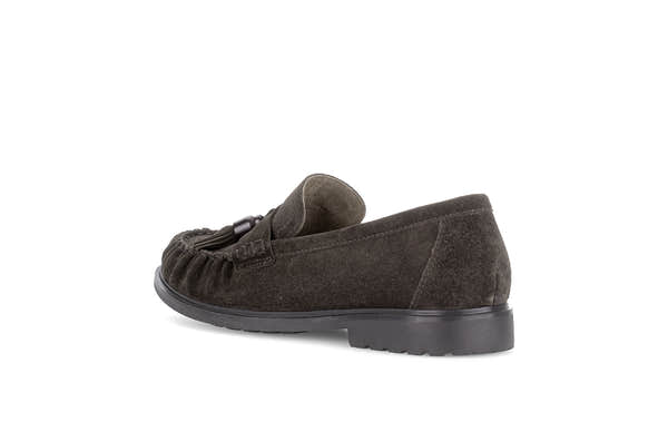 Gabor Hamble mocca brown moccasin loafers, rotating product angle 04.