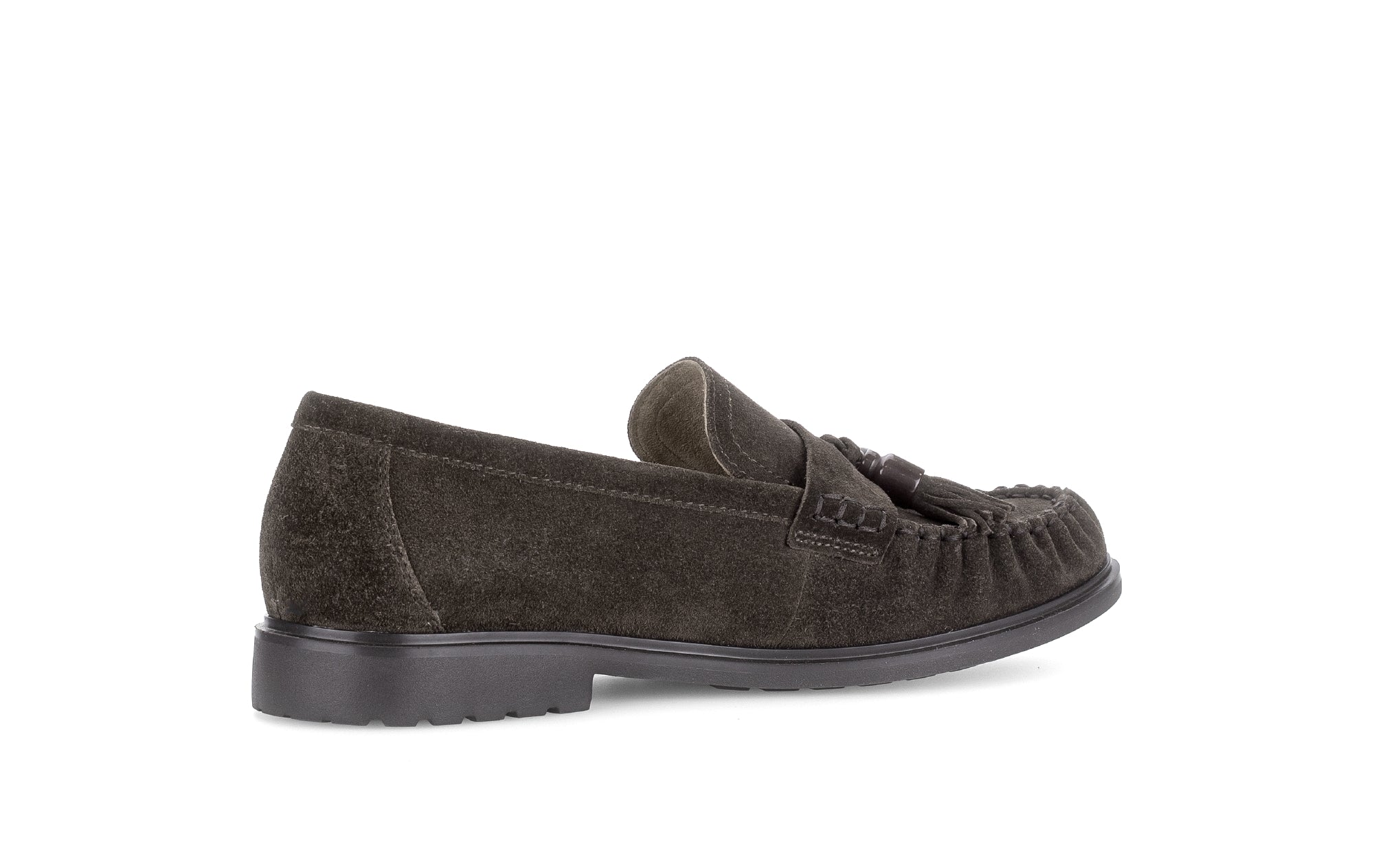Gabor Hamble mocca brown moccasin loafers, rotating product angle 11.