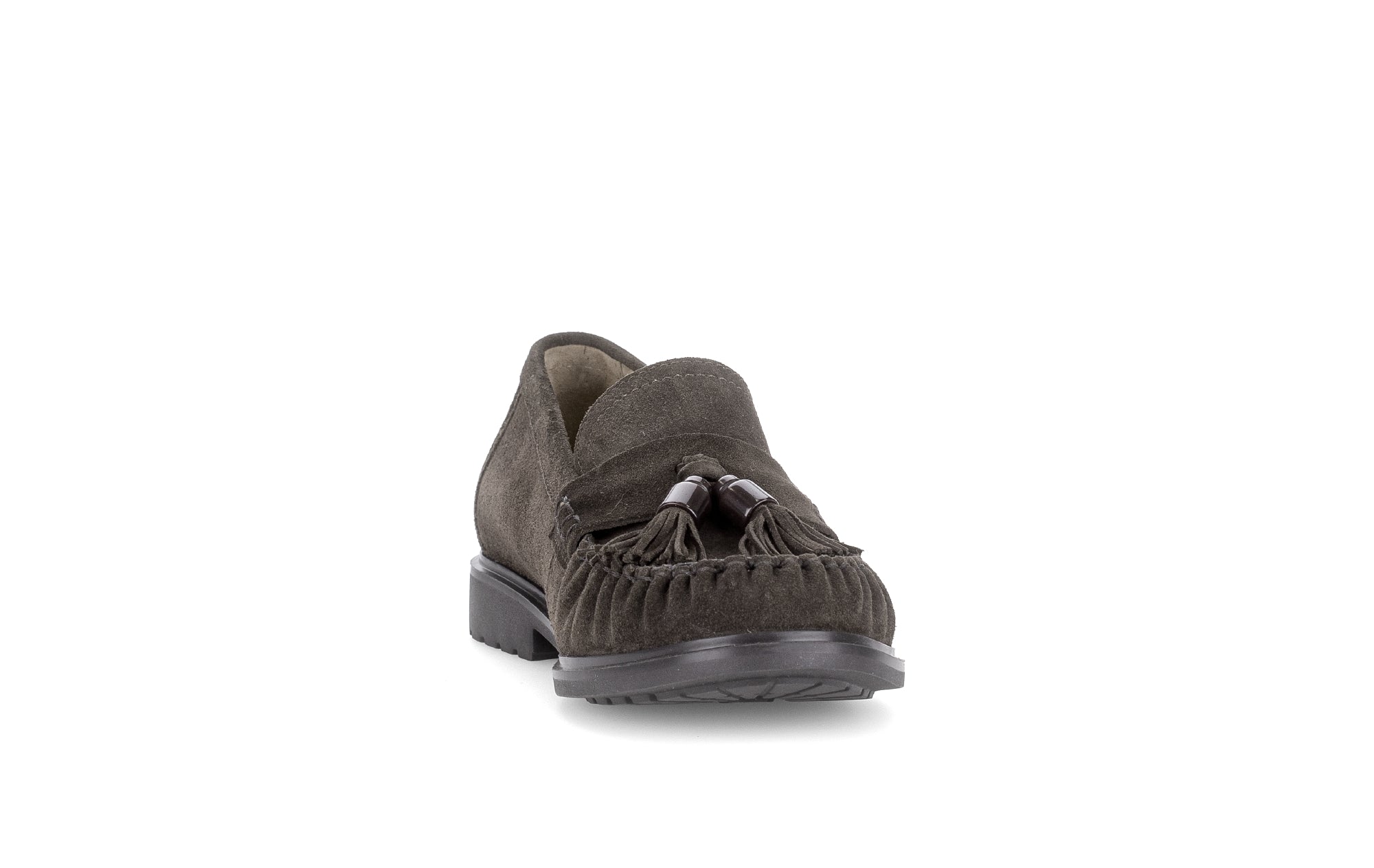 Gabor Hamble mocca brown moccasin loafers, rotating product angle 18.