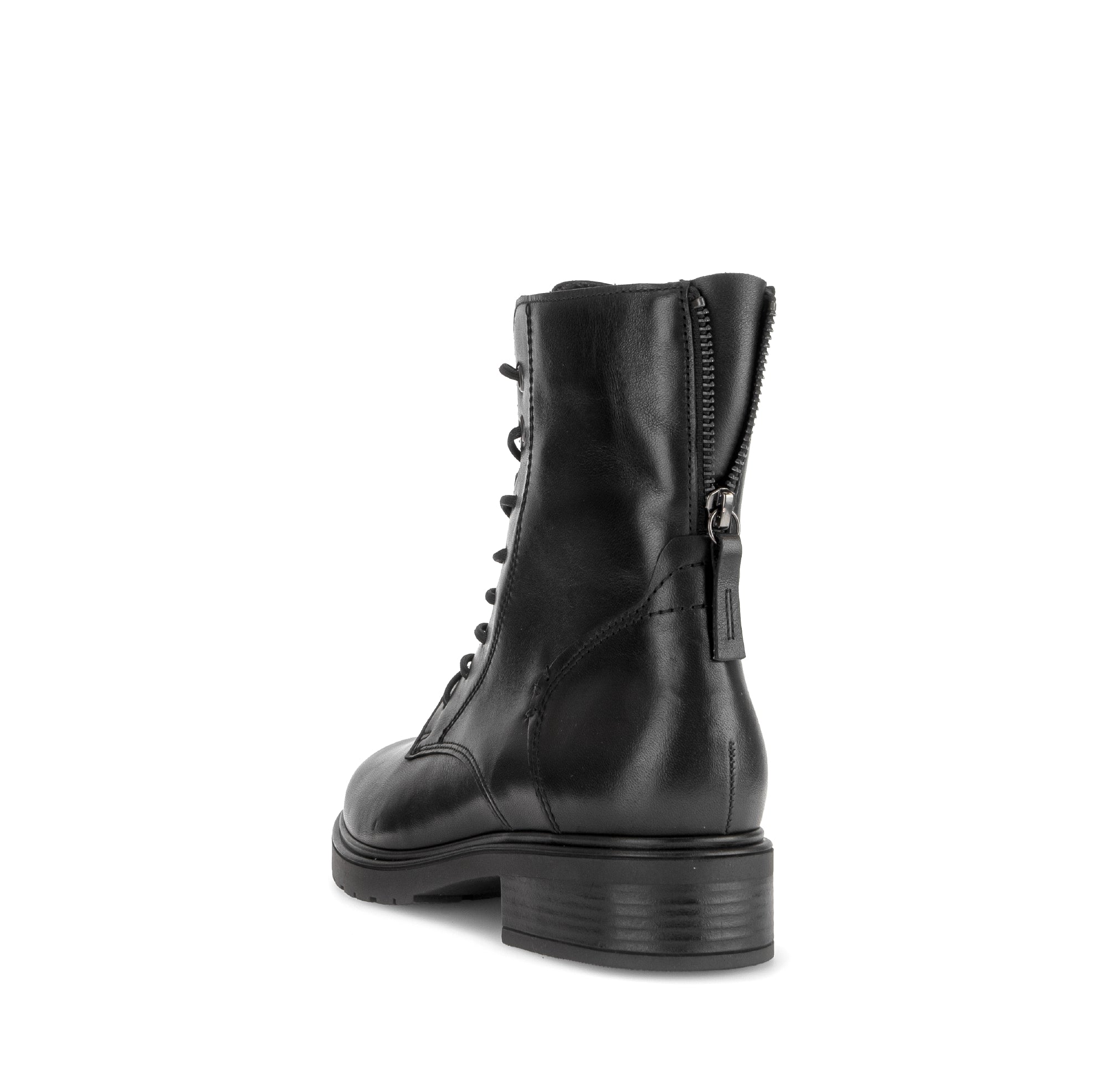 Gabor Patron black zip & lace boots, rotating product angle 05.