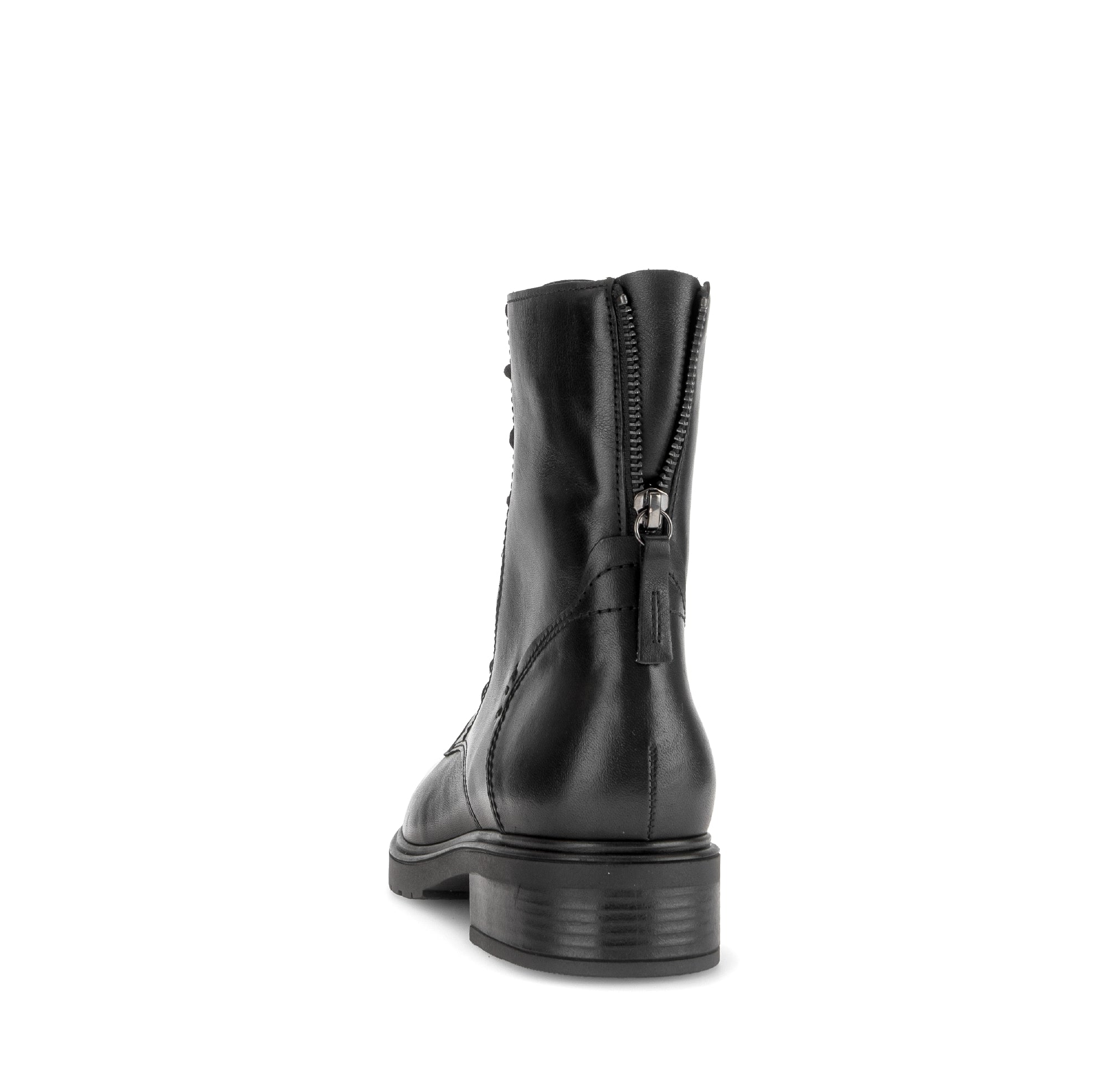 Gabor Patron black zip & lace boots, rotating product angle 06.