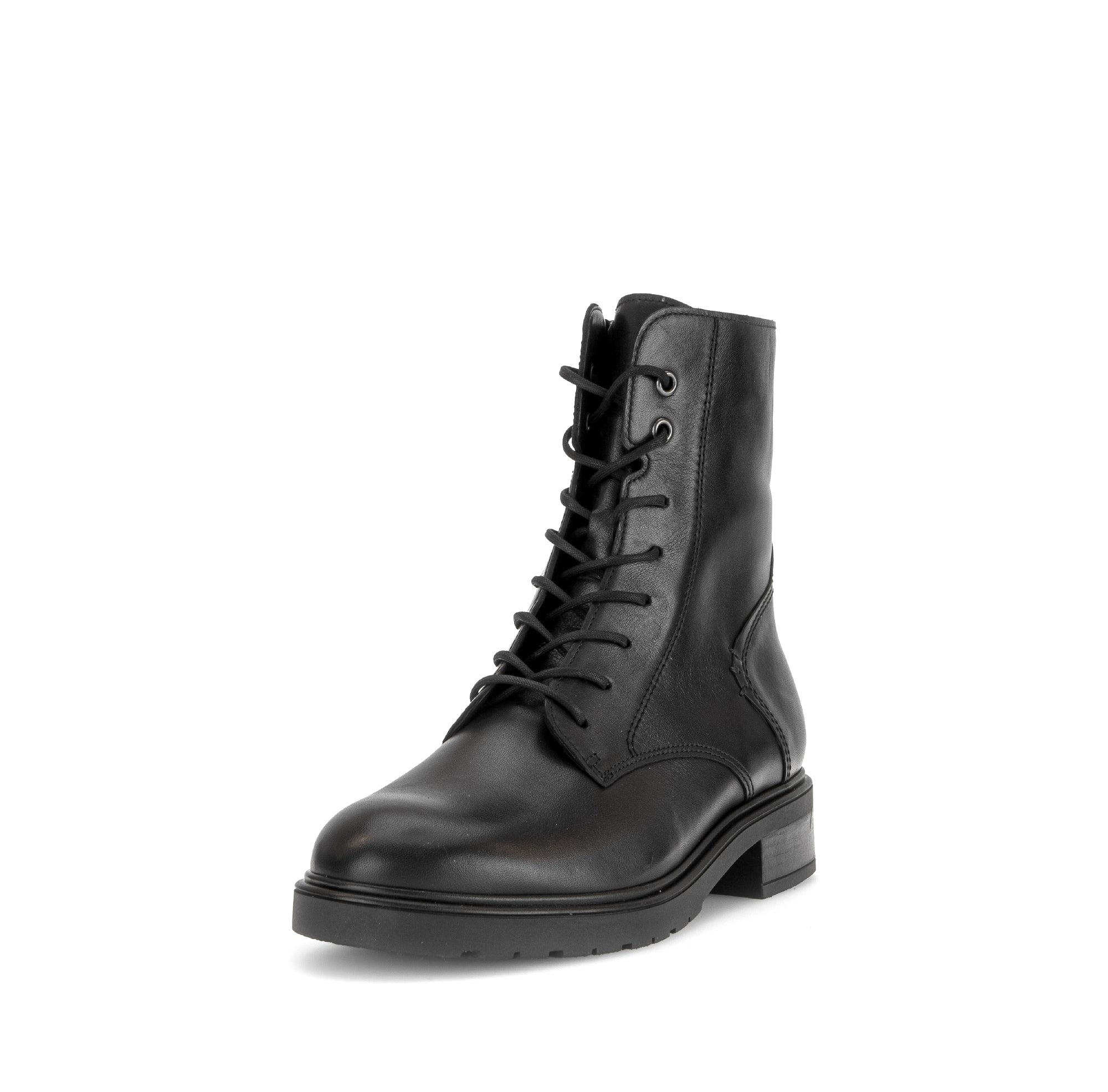 Gabor Patron black zip & lace boots, rotating product angle 21.