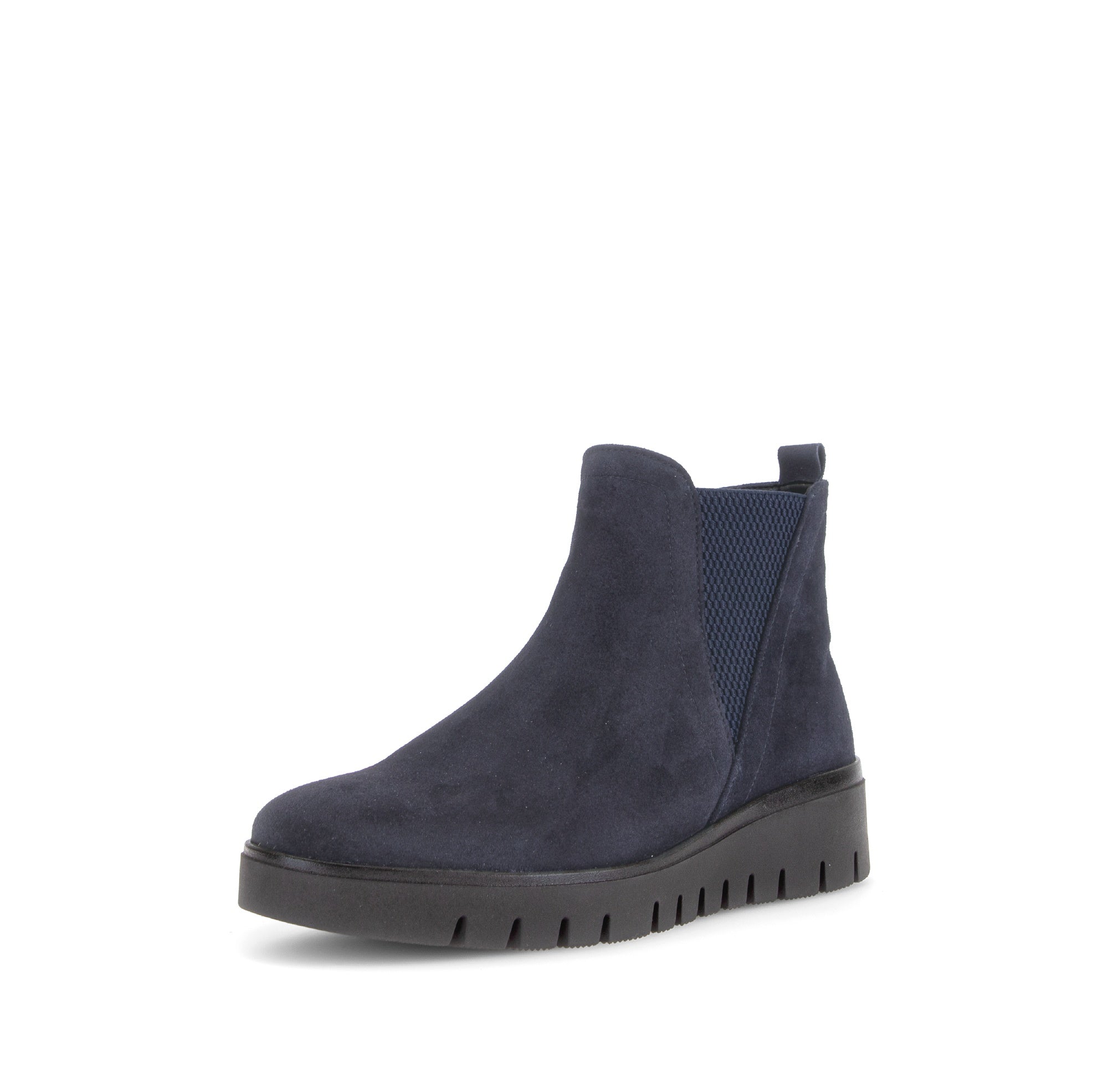 Gabor 8015.01.004 Dublin in navy blue, front three-quarter view.