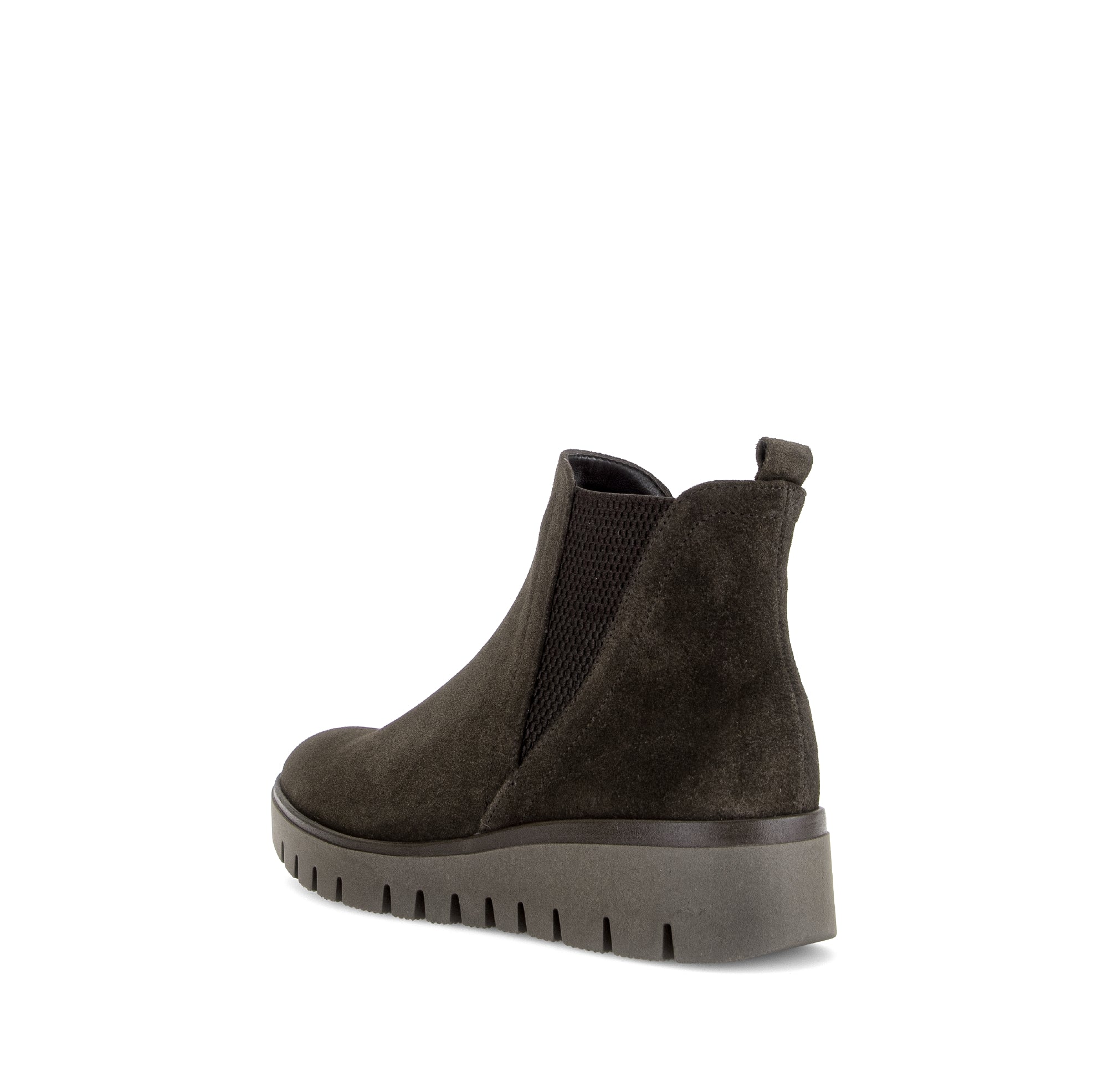 Gabor Dublin mocca brown side zip ankle boots, rotating product angle 04.