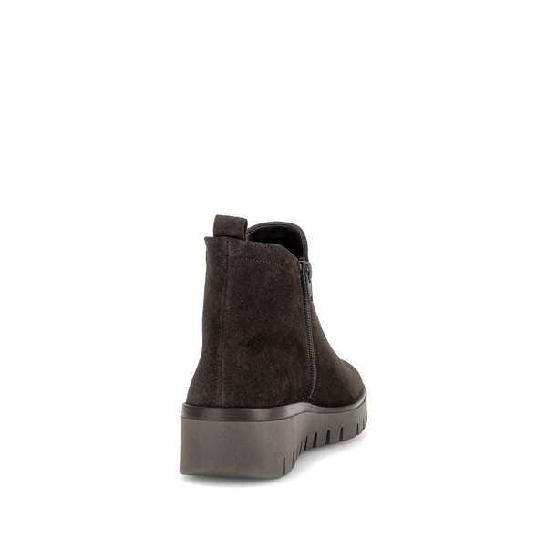 Gabor Dublin mocca brown side zip ankle boots, rotating product angle 08.