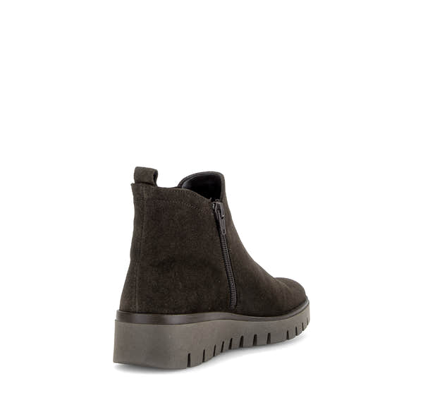 Gabor Dublin mocca brown side zip ankle boots, rotating product angle 09.