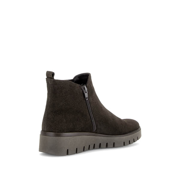 Gabor Dublin mocca brown side zip ankle boots, rotating product angle 10.