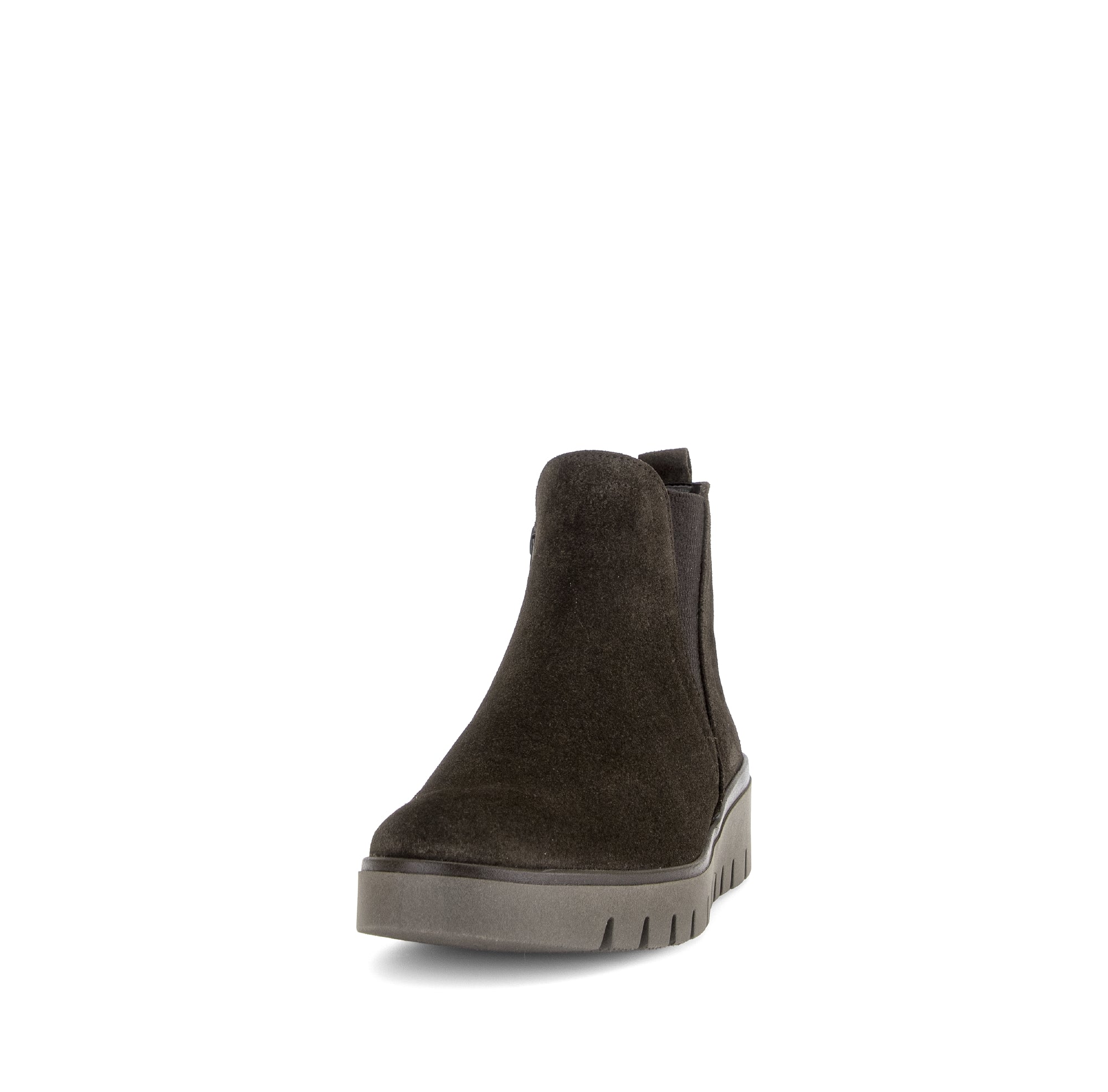 Gabor Dublin mocca brown side zip ankle boots, rotating product angle 20.