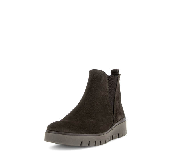 Gabor Dublin mocca brown side zip ankle boots, rotating product angle 21.