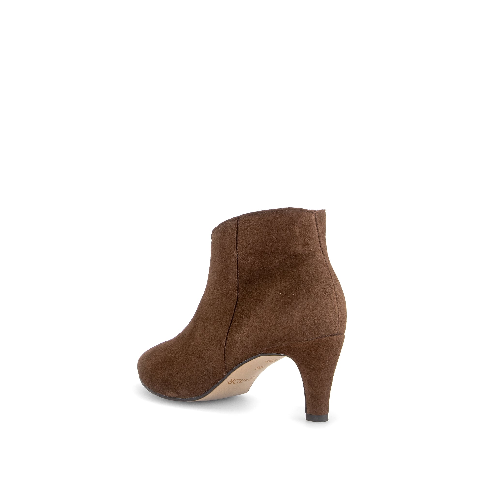 Gabor Terri cacao brown heeled ankle boots, rotating product angle 04.