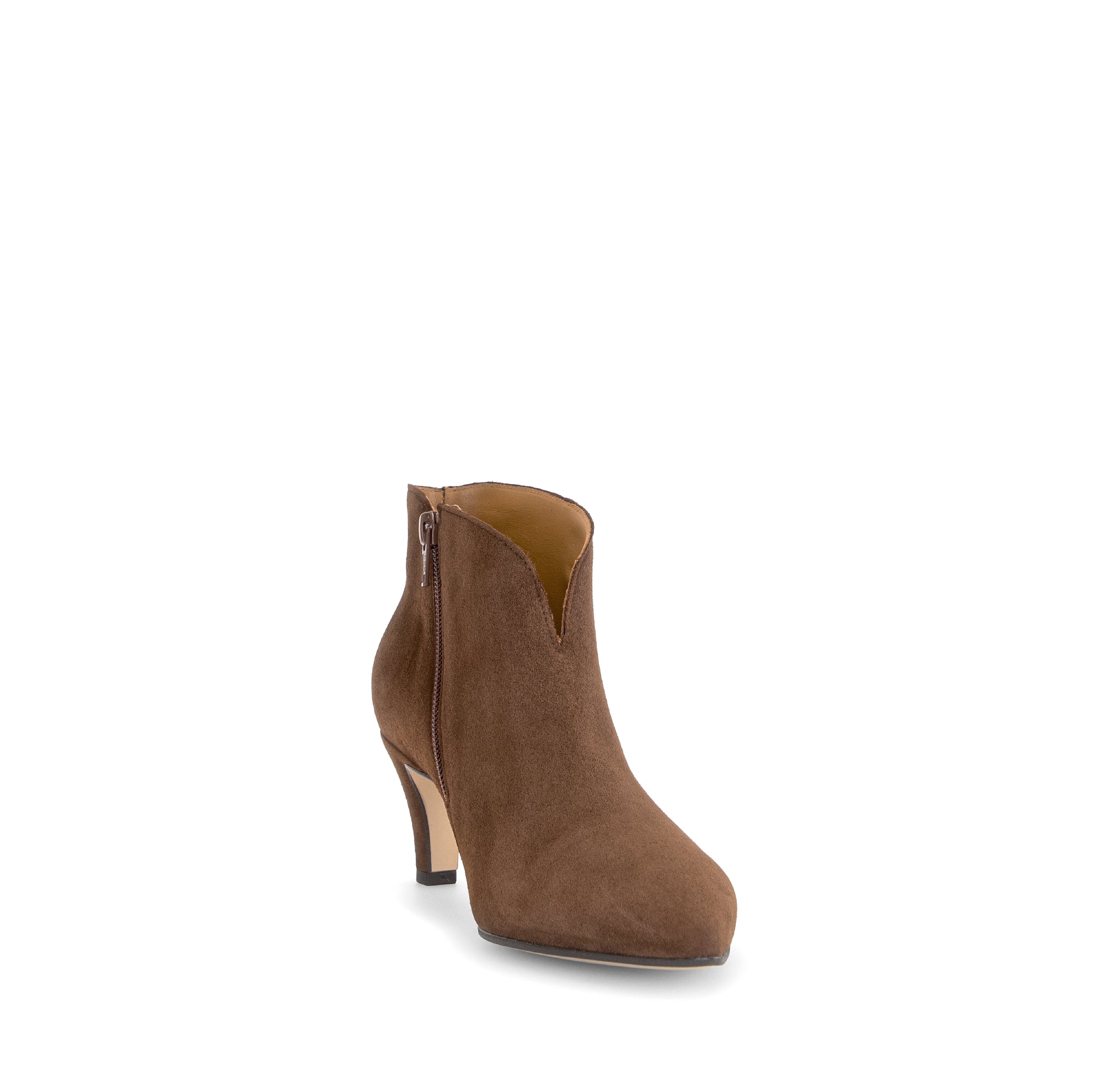 Gabor Terri cacao brown heeled ankle boots, rotating product angle 17.