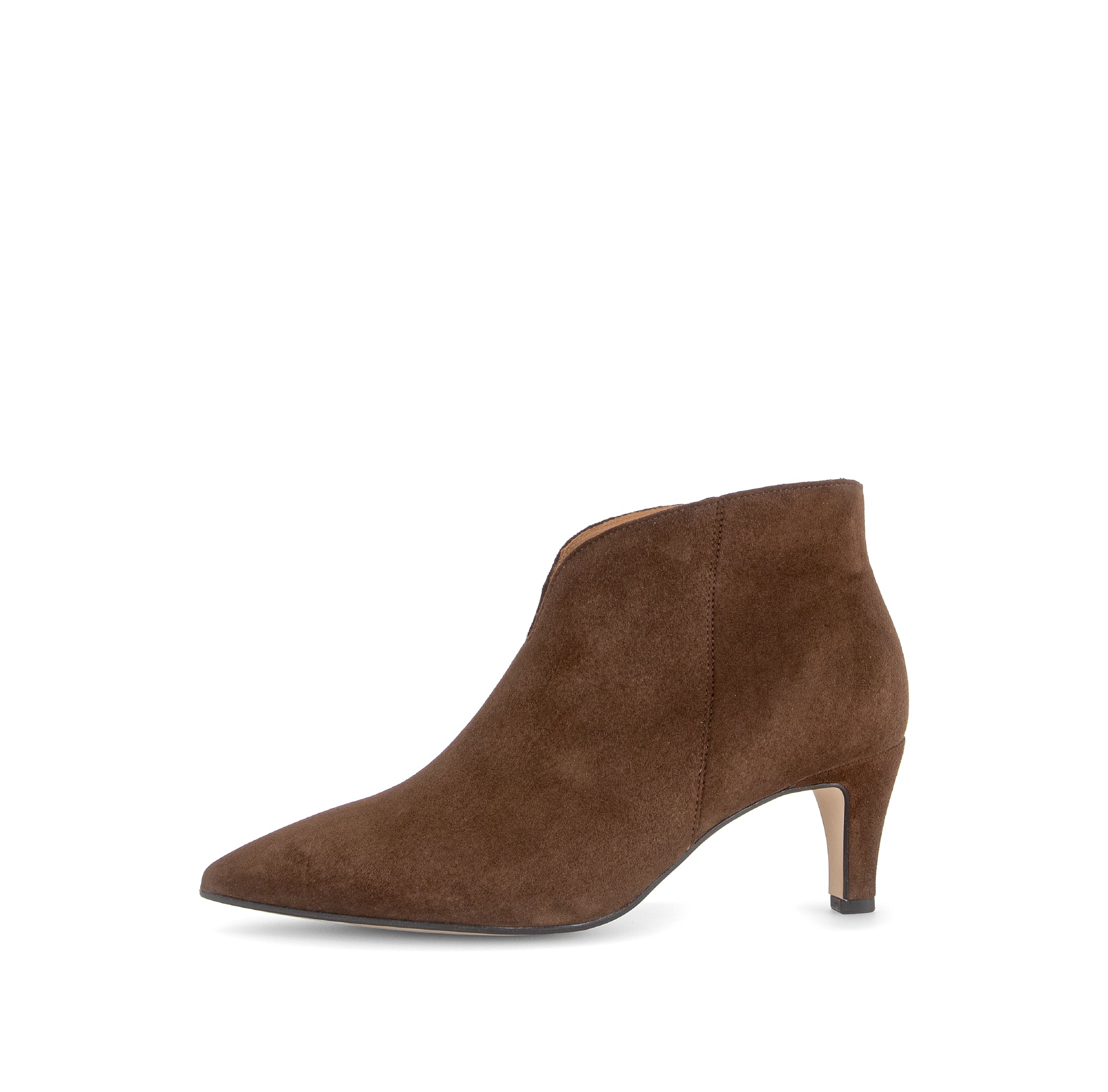 Gabor Terri cacao brown heeled ankle boots, rotating product angle 24.