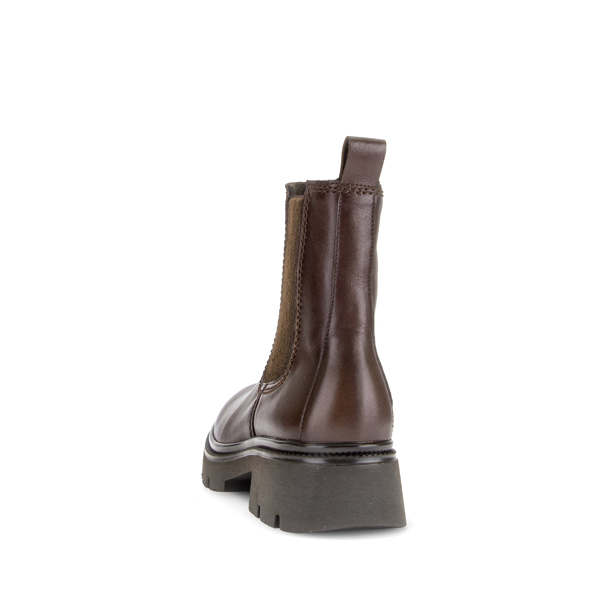 Gabor Marissa saddle tan chelsea ankle boots, rotating product angle 06.