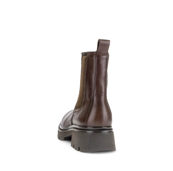 Gabor Marissa saddle tan chelsea ankle boots, rotating product angle 06.