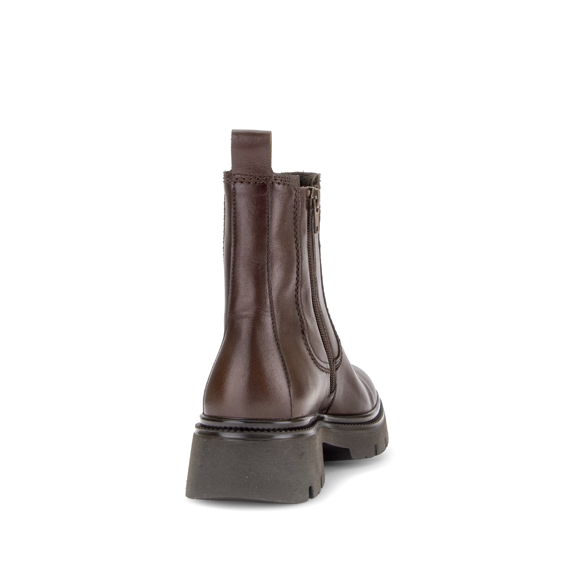 Gabor Marissa saddle tan chelsea ankle boots, rotating product angle 08.