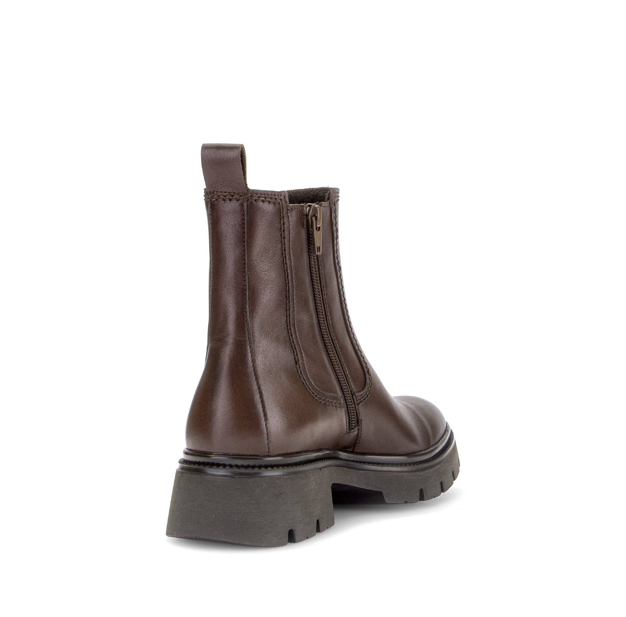 Gabor Marissa saddle tan chelsea ankle boots, rotating product angle 09.