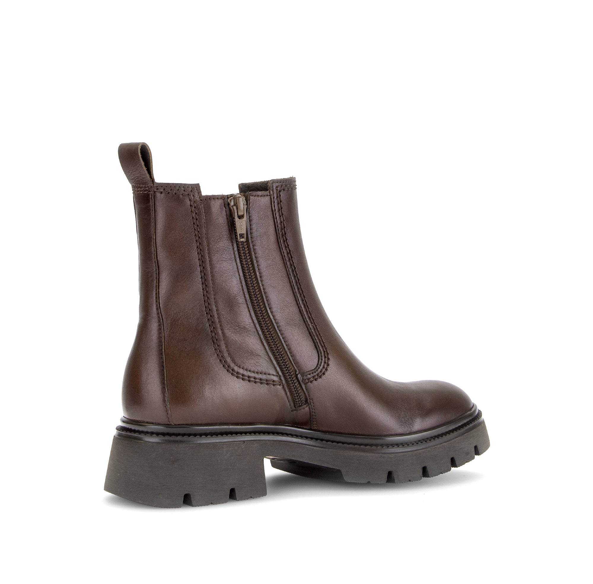 Gabor Marissa saddle tan chelsea ankle boots, rotating product angle 11.