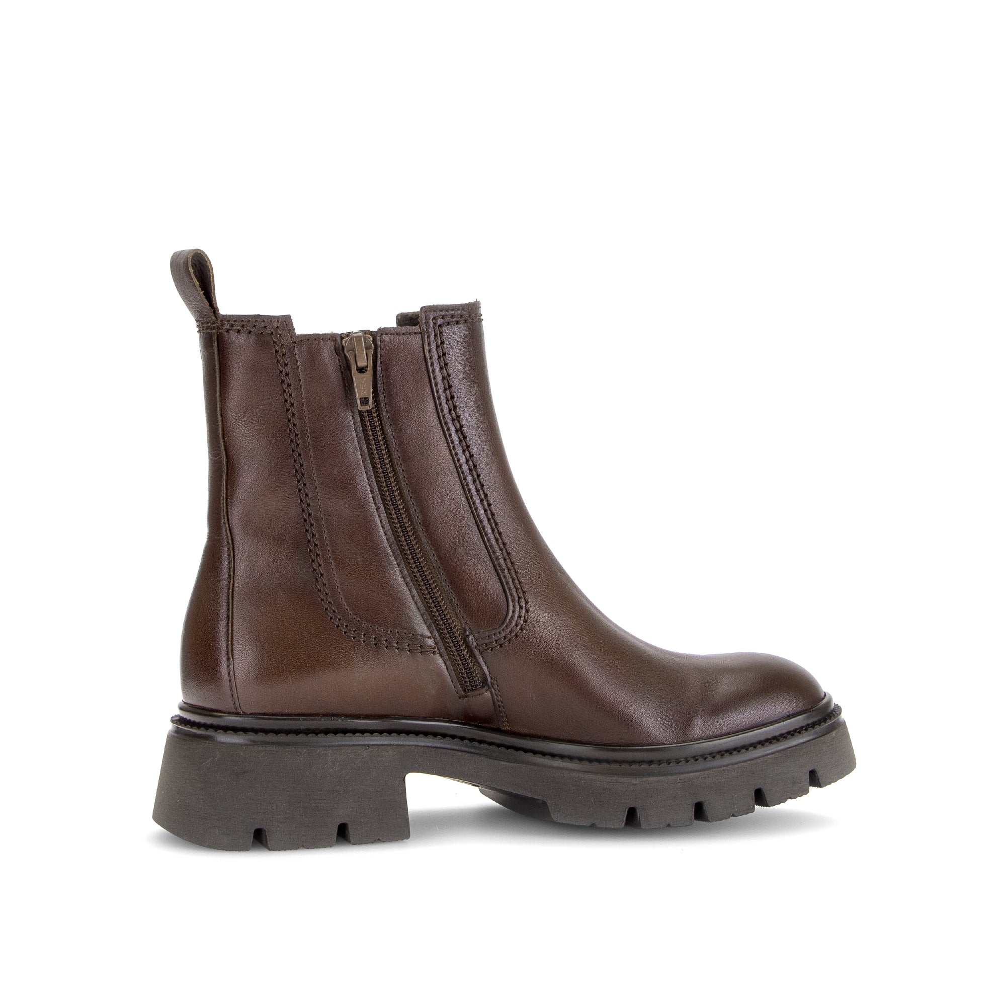 Gabor Marissa saddle tan chelsea ankle boots, rotating product angle 12.