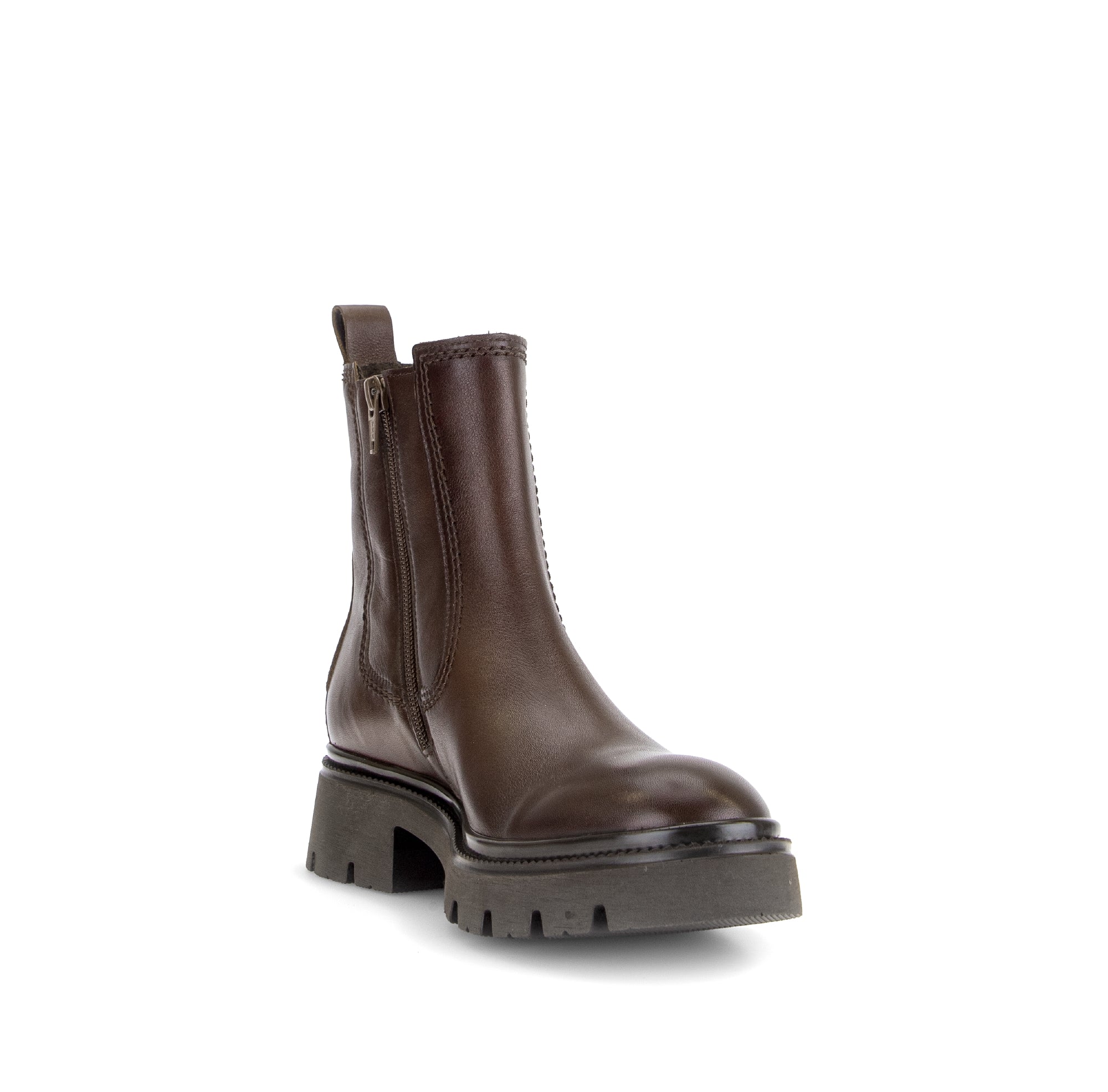 Gabor Marissa saddle tan chelsea ankle boots, rotating product angle 17.